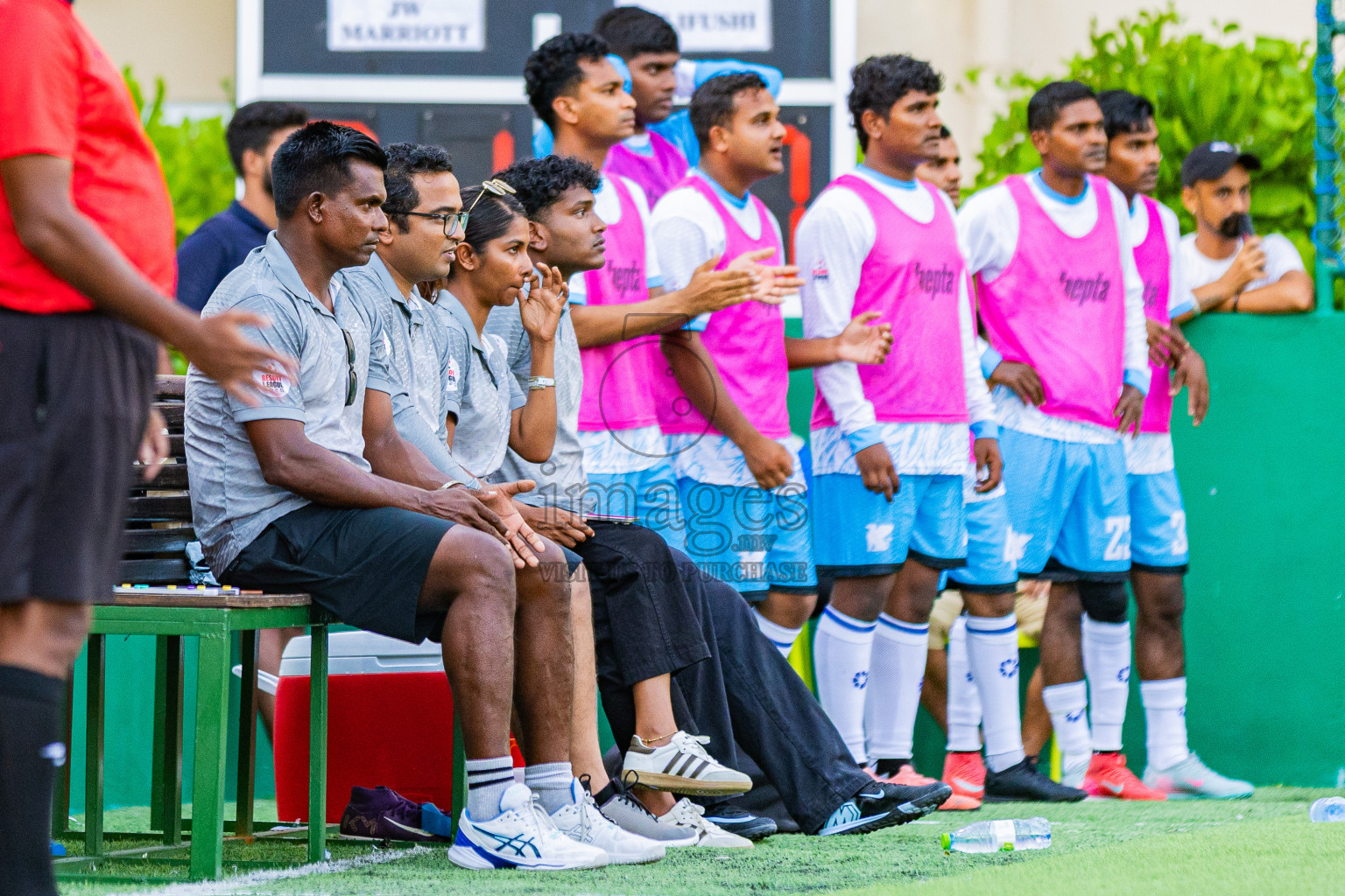 Ozen Bolifushi vs JW Marriott in Resort League 2025 (South Male Zone) day 9 was held on Monday, 6th October 2025 in Crossroads's Maldives, Photos: Areef Adam / images.mv