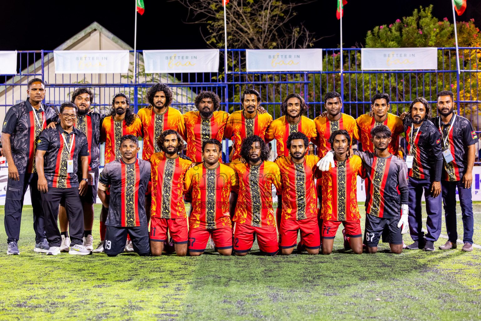 Dharavandhoo vs Thulhaadhoo in Day 3 of Better in Baa Futsal Fiesta 2025 Men's division held in B. Eydhafushi, Maldives on Friday, 7th November 2025. Photos: Nausham Waheed / images.mv