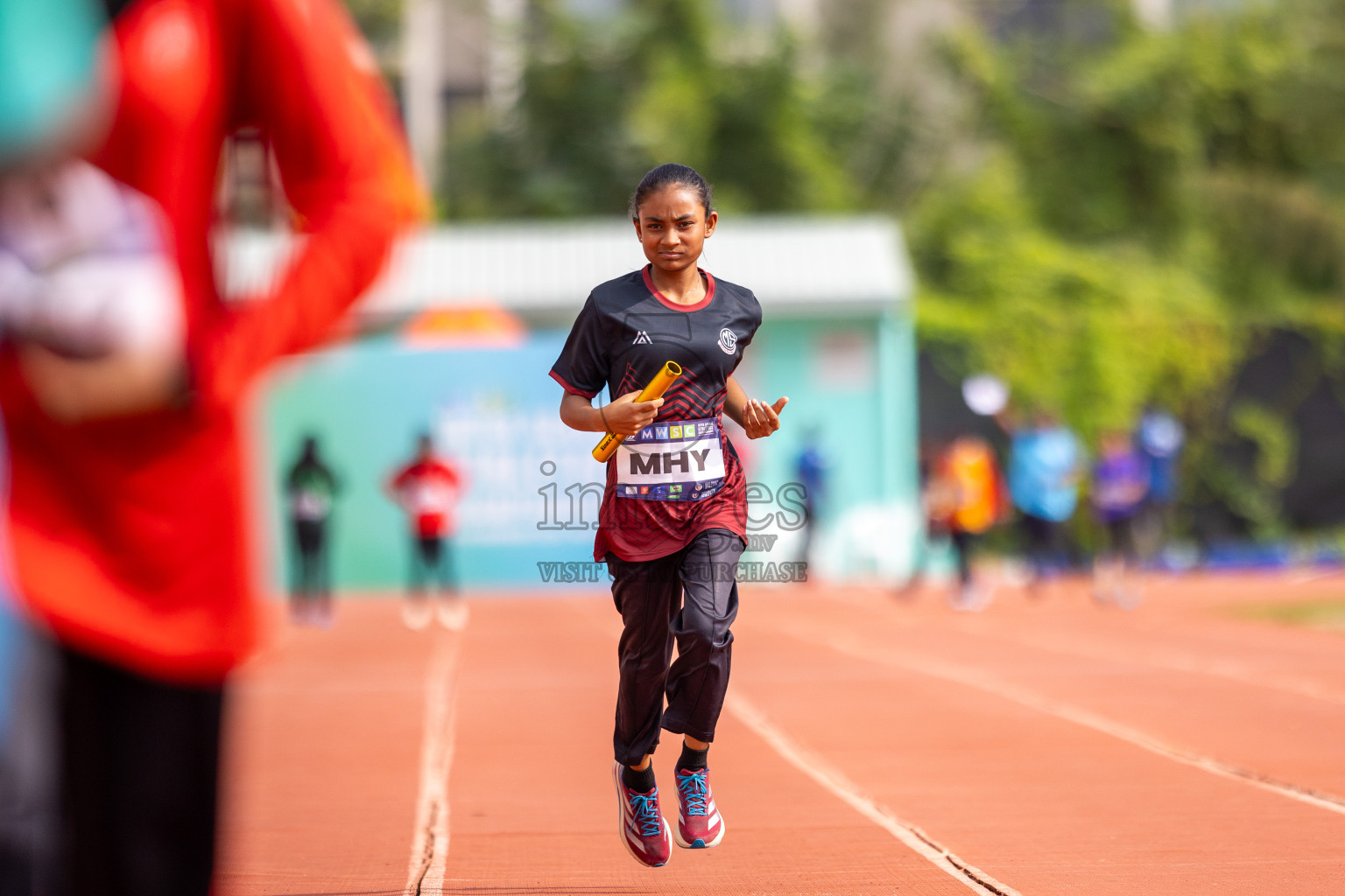 Day 5 of MWSC Interschool Athletics Championships 2024 held in Hulhumale Running Track, Hulhumale, Maldives on Wednesday, 13th November 2024. Photos by: Raif Yoosuf / Images.mv