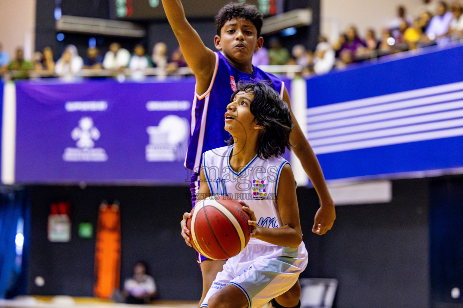 Ghiyasuddin International School vs Finland International School in day 28 of Junior Basketball Championship 2024 was held in Social Center, Male', Maldives on Thursday, 12th December 2024. Photos: Nausham Waheed / images.mv