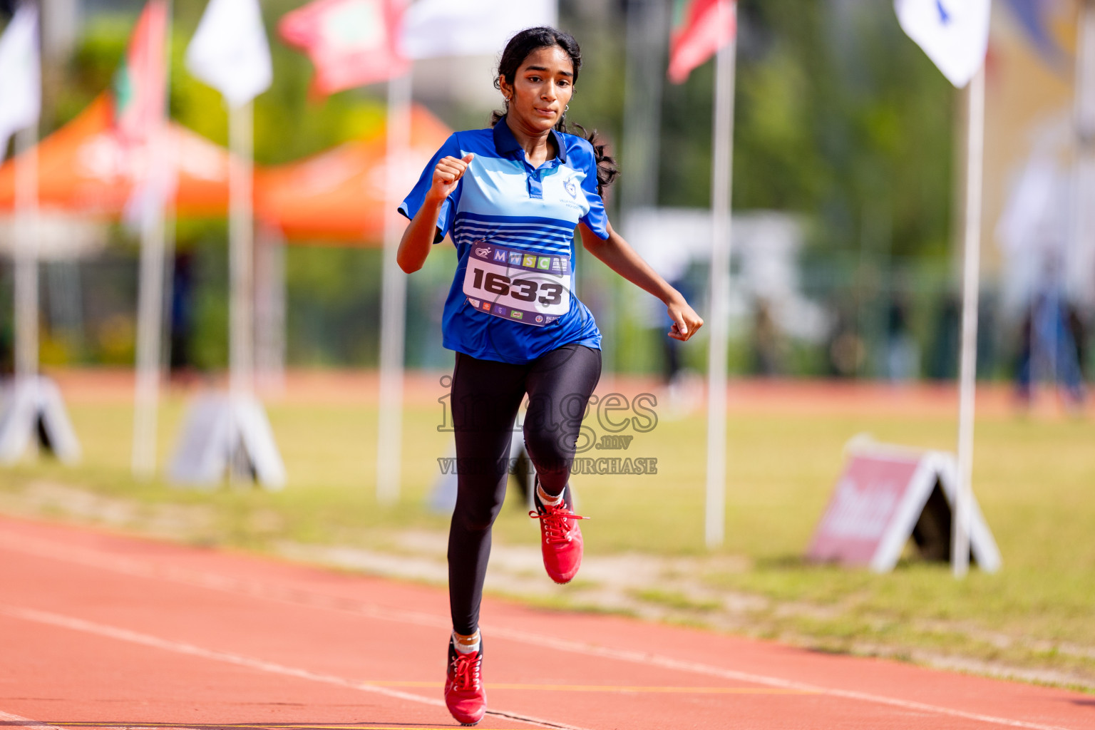 Day 3 of MWSC Interschool Athletics Championships 2024 held in Hulhumale Running Track, Hulhumale, Maldives on Monday, 11th November 2024. 
Photos by: Hassan Simah / Images.mv