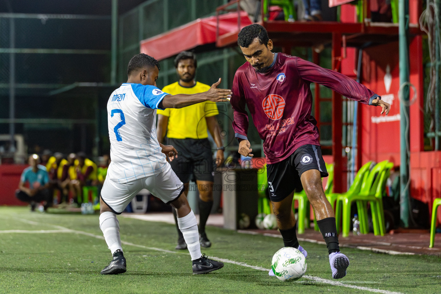 Kulhivaru Vuzaaraa vs Customs RC in Day 9 of Office League 2025 was held on Thursday, 24th April 2025 in Hulhumale', Maldives. Photos: Mohamed Mahfooz Moosa / images.mv