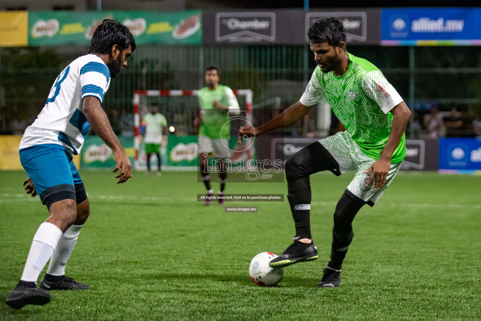 Club AVSEC vs TEAM DJA in Club Maldives Cup 2022 was held in Hulhumale', Maldives on Sunday, 9th October 2022. Photos: Hassan Simah / images.mv