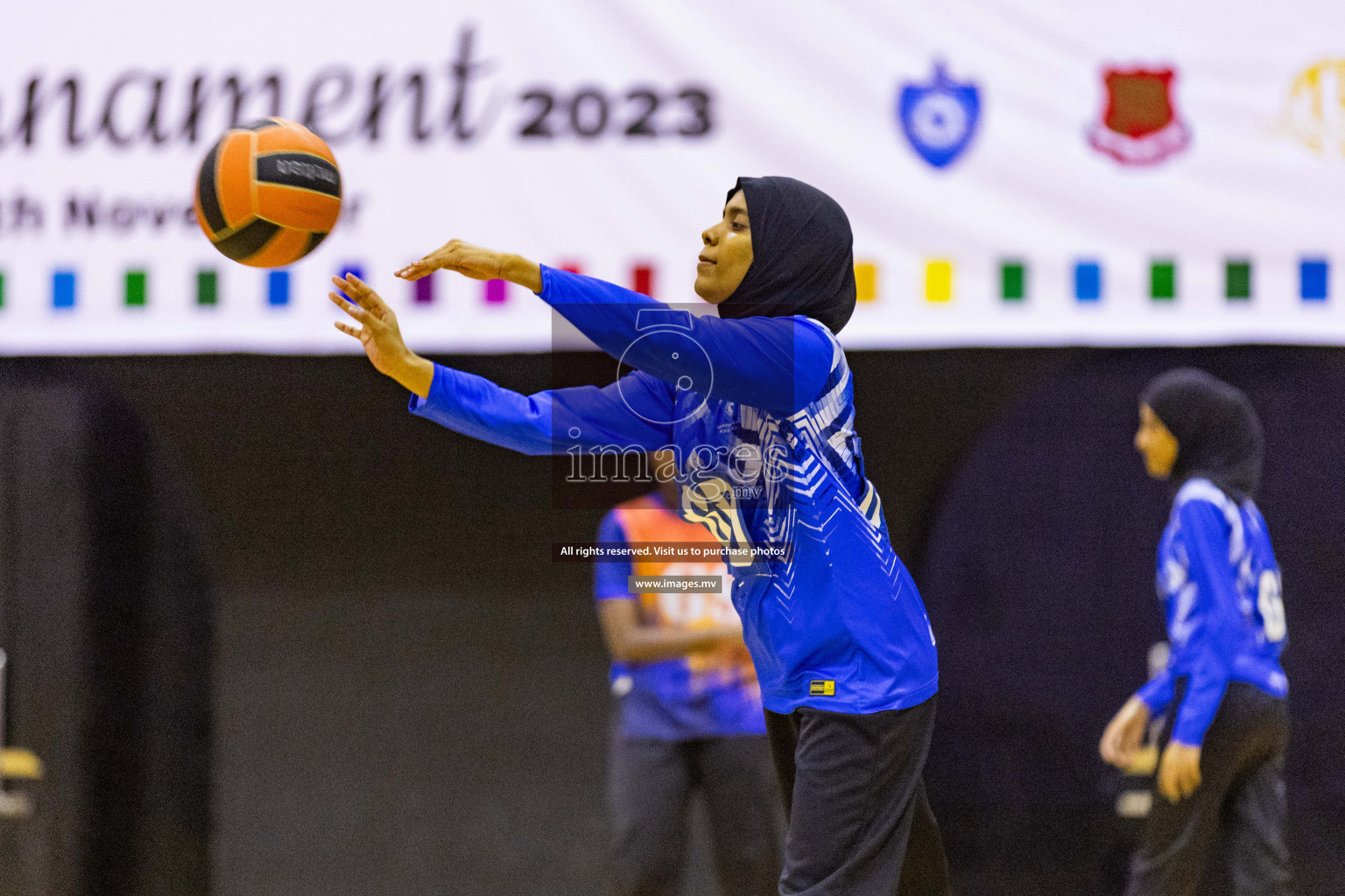 Day3 of 24th Interschool Netball Tournament 2023 was held in Social Center, Male', Maldives on 29th October 2023. Photos: Nausham Waheed, Mohamed Mahfooz Moosa / images.mv