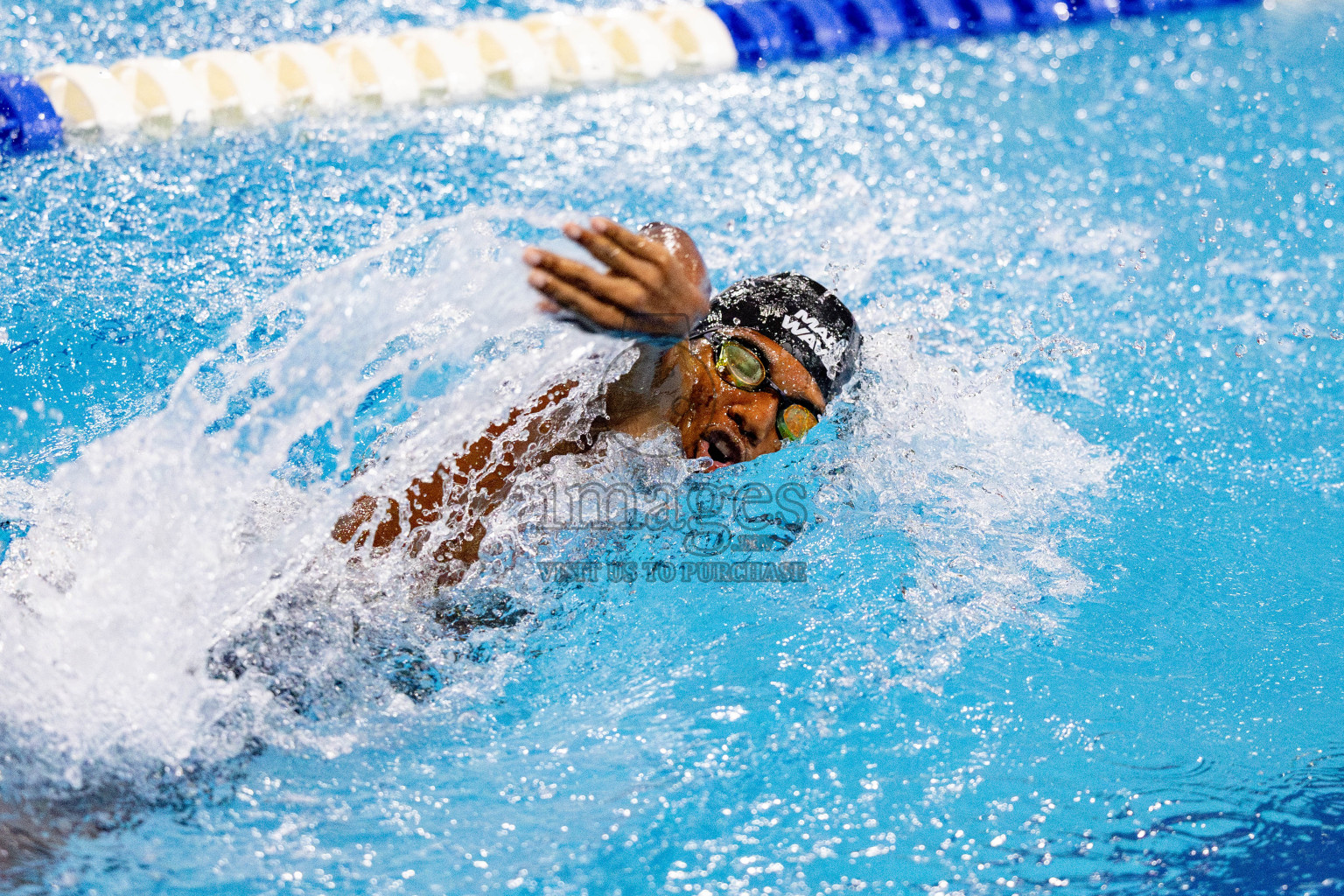 Day 4 of National Swimming Championship 2024 held in Hulhumale', Maldives on Monday, 16th December 2024. Photos: Hassan Simah / images.mv