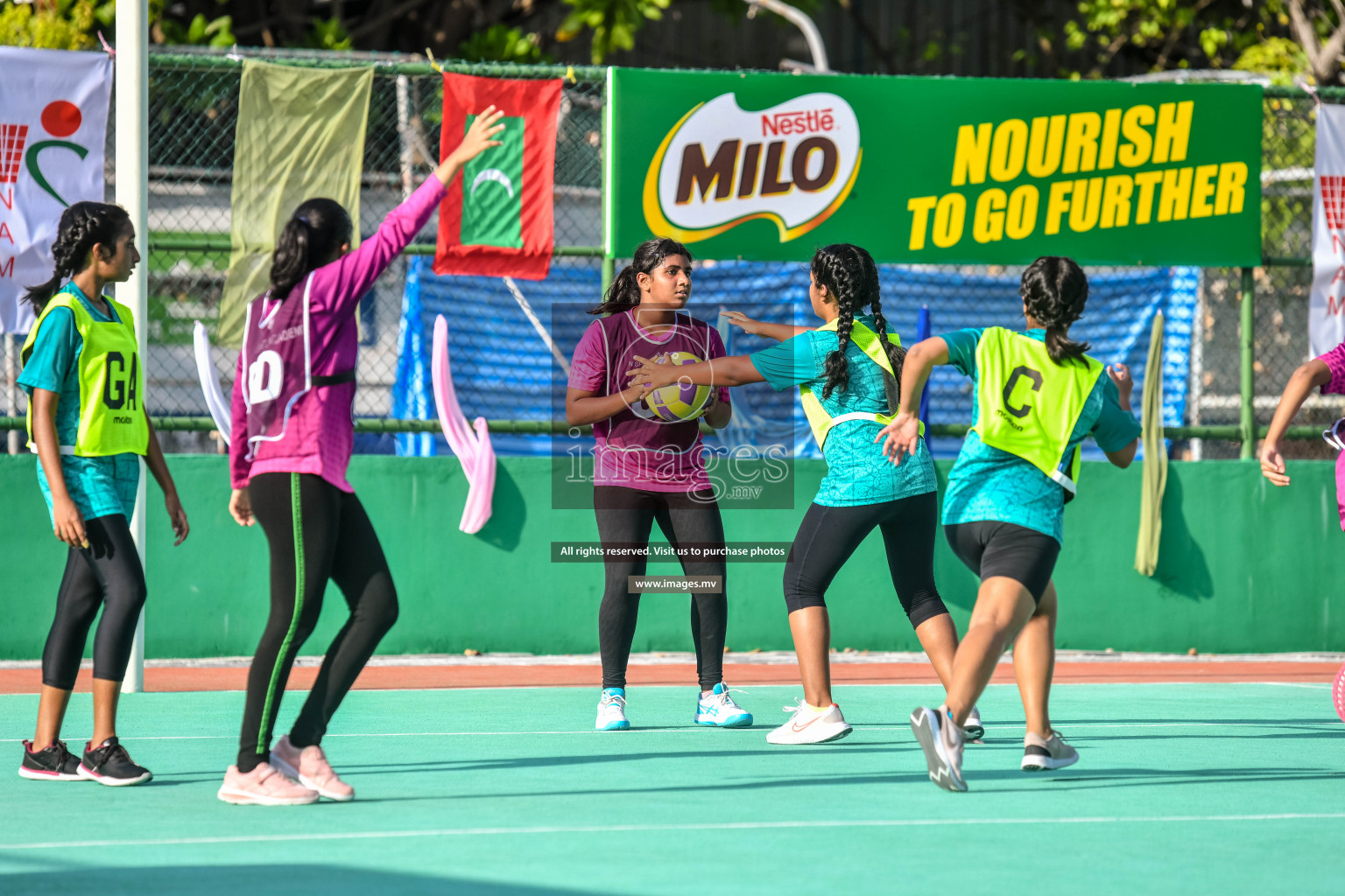 Day 5 of Junior Netball Championship 2022 on 9th March 2022 held in Male', Maldives. Photos by Nausham Waheed