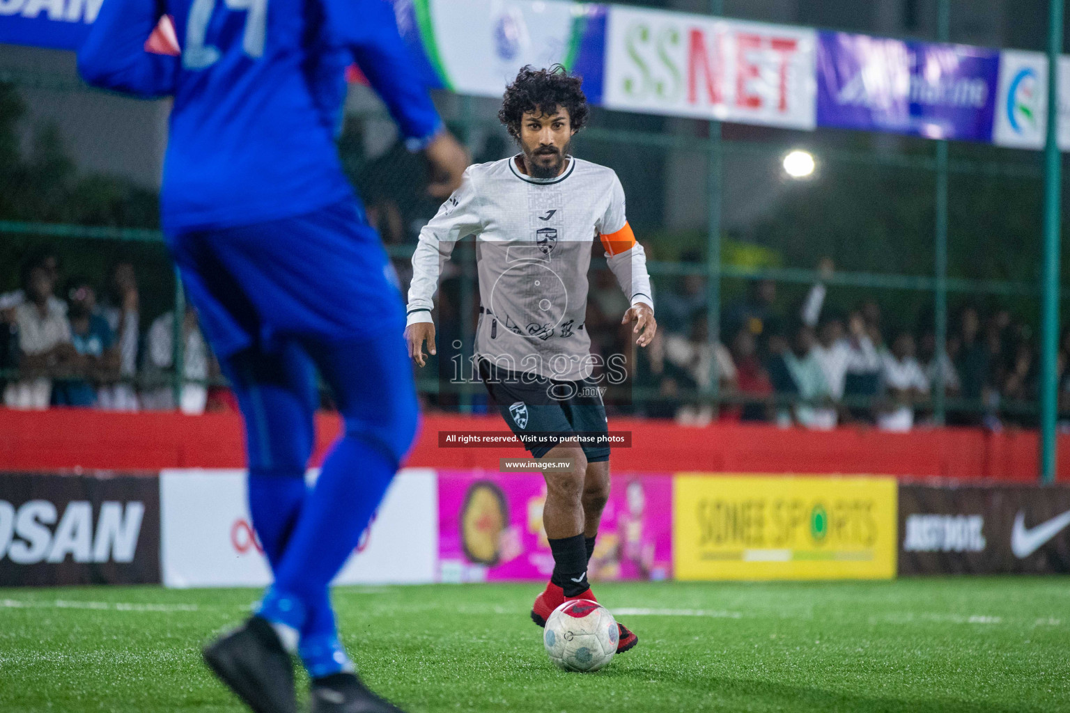 R. Meedhoo vs R. Inguraidhoo in Day 7 of Golden Futsal Challenge 2023 on 11 February 2023 in Hulhumale, Male, Maldives