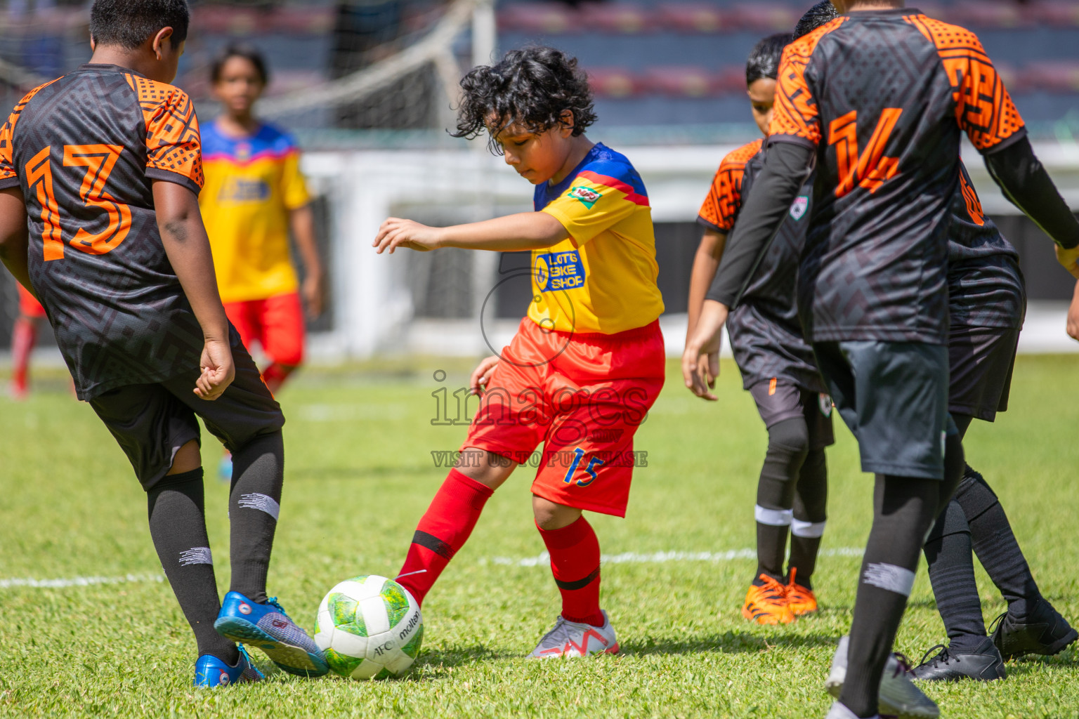 Day 1 of Under 10 MILO Academy Championship 2024 was held at National Stadium in Male', Maldives on Friday, 26th April 2024. Photos: Mohamed Mahfooz Moosa / images.mv