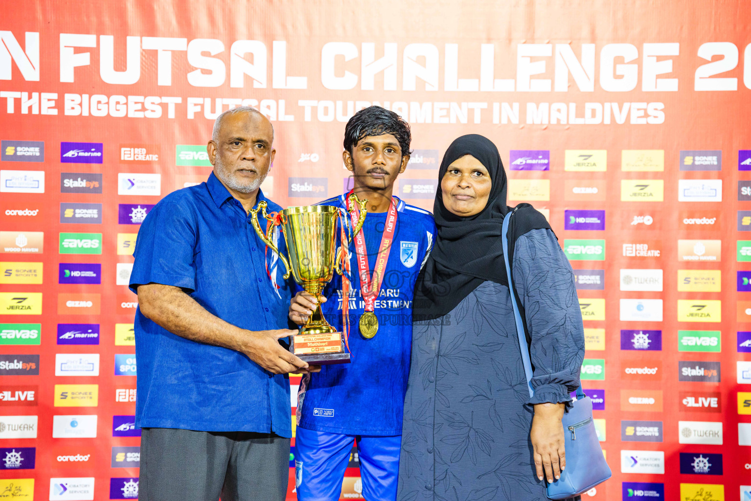 AA. Mathiveri VS AA. Thoddoo in Atoll Round Final on Day 20 of Golden Futsal Challenge 2025 was held on Thursday, 23rd January 2025, in Hulhumale', Maldives. Photos: Abdulla Abeed / images.mv