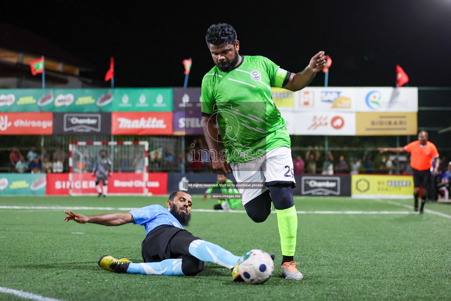 Team DJA vs Thauleemee Gulhun in Club Maldives Cup Classic 2023 held in Hulhumale, Maldives, on Monday, 24th July 2023 Photos: Nausham Waheed/ images.mv