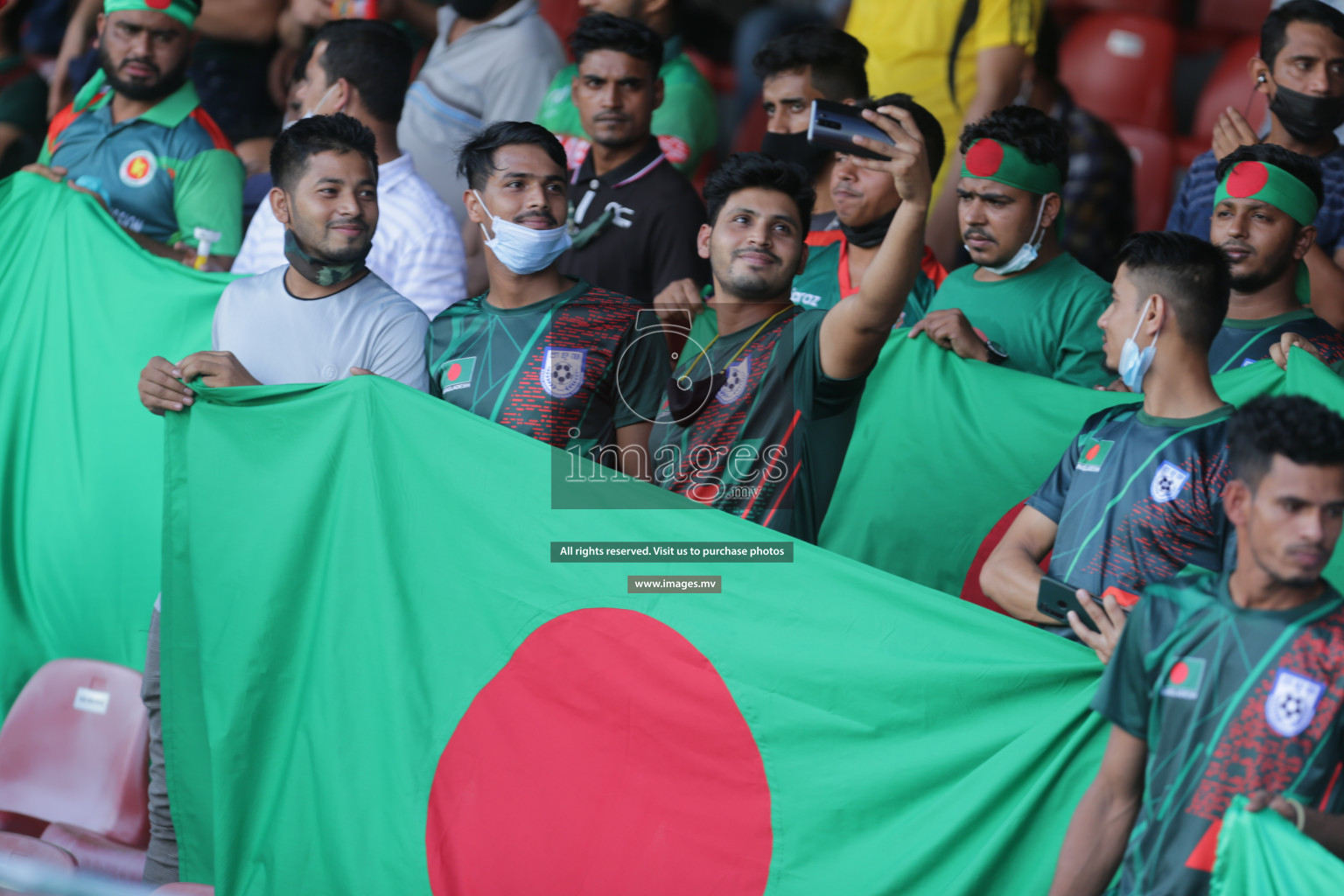 Bangladesh vs India in SAFF Championship 2021 held on 1st October 2021 in Galolhu National Stadium, Male', Maldives