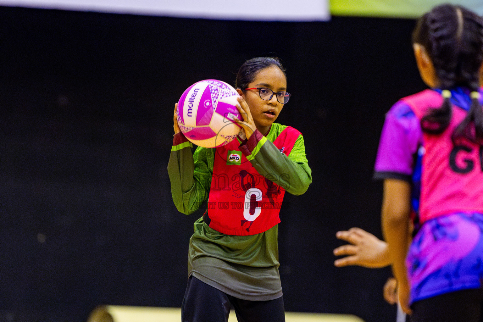 Netgen A vs N Sports Academy A in Day 3 of 3rd Netball Junior Championship, held at Social Center on Tuesday, 21st January 2025 . Photos: Nausham Waheed / images.mv