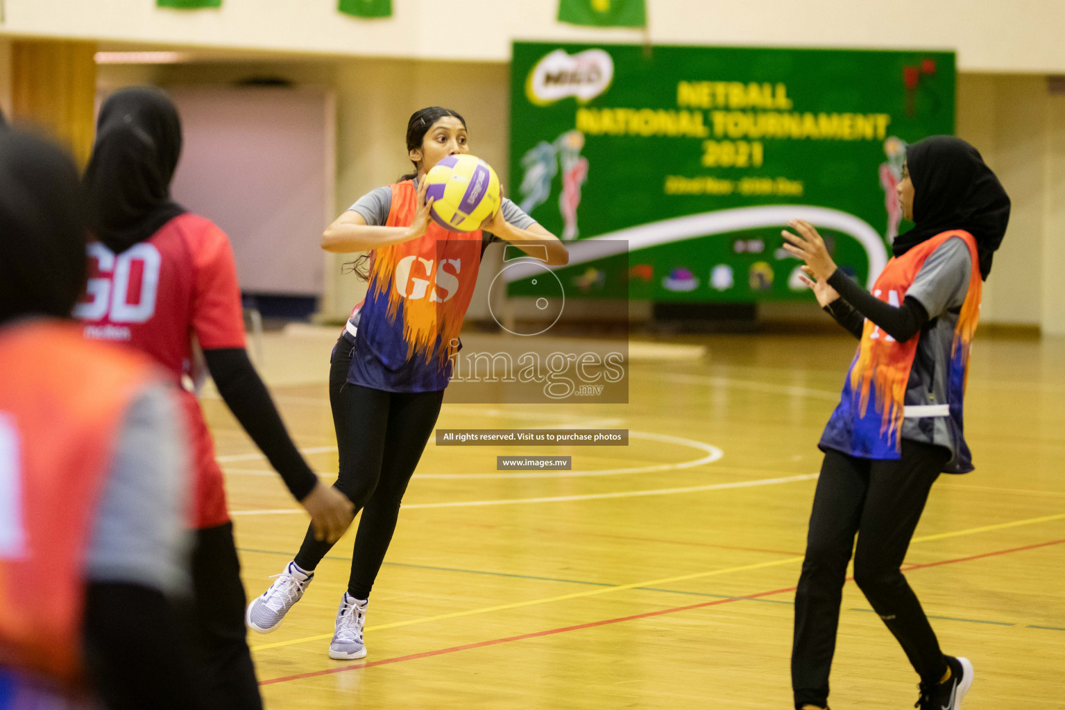 Milo National Netball Tournament 1st December 2021 at Social Center Indoor Court, Male, Maldives. Photos: Maanish/ Images Mv