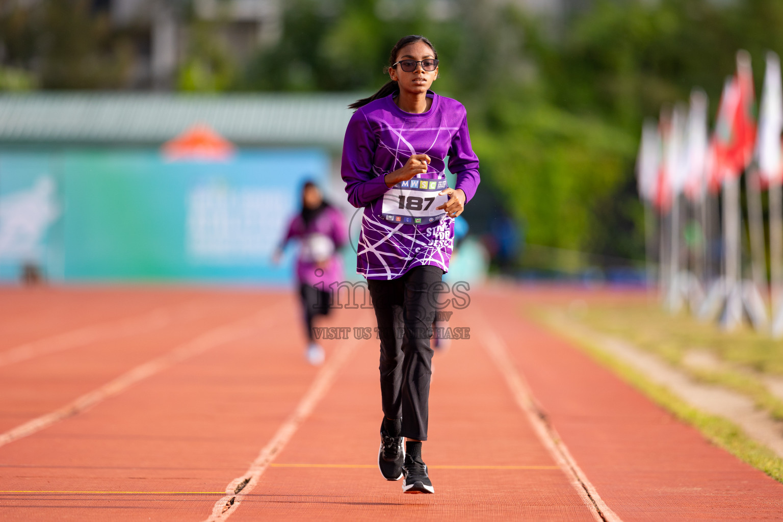 Day 3 of MWSC Interschool Athletics Championships 2024 held in Hulhumale Running Track, Hulhumale, Maldives on Monday, 11th November 2024. 
Photos by: Hassan Simah / Images.mv