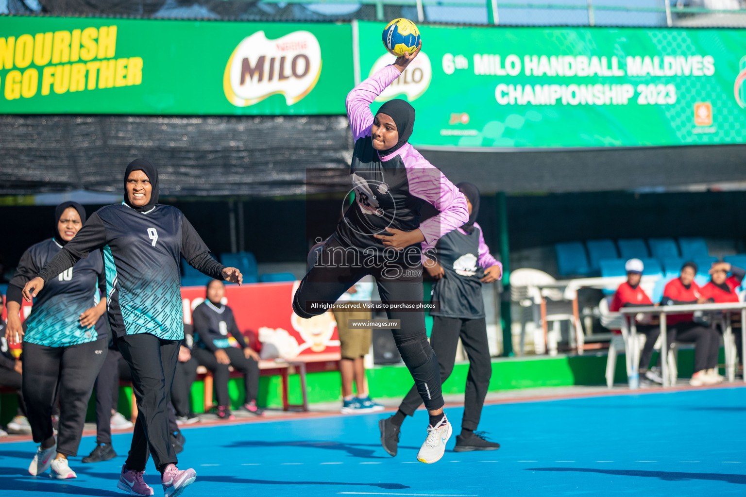 Day 3 of 6th MILO Handball Maldives Championship 2023, held in Handball ground, Male', Maldives on Friday, 22nd May 2023 Photos: Nausham Waheed/ Images.mv