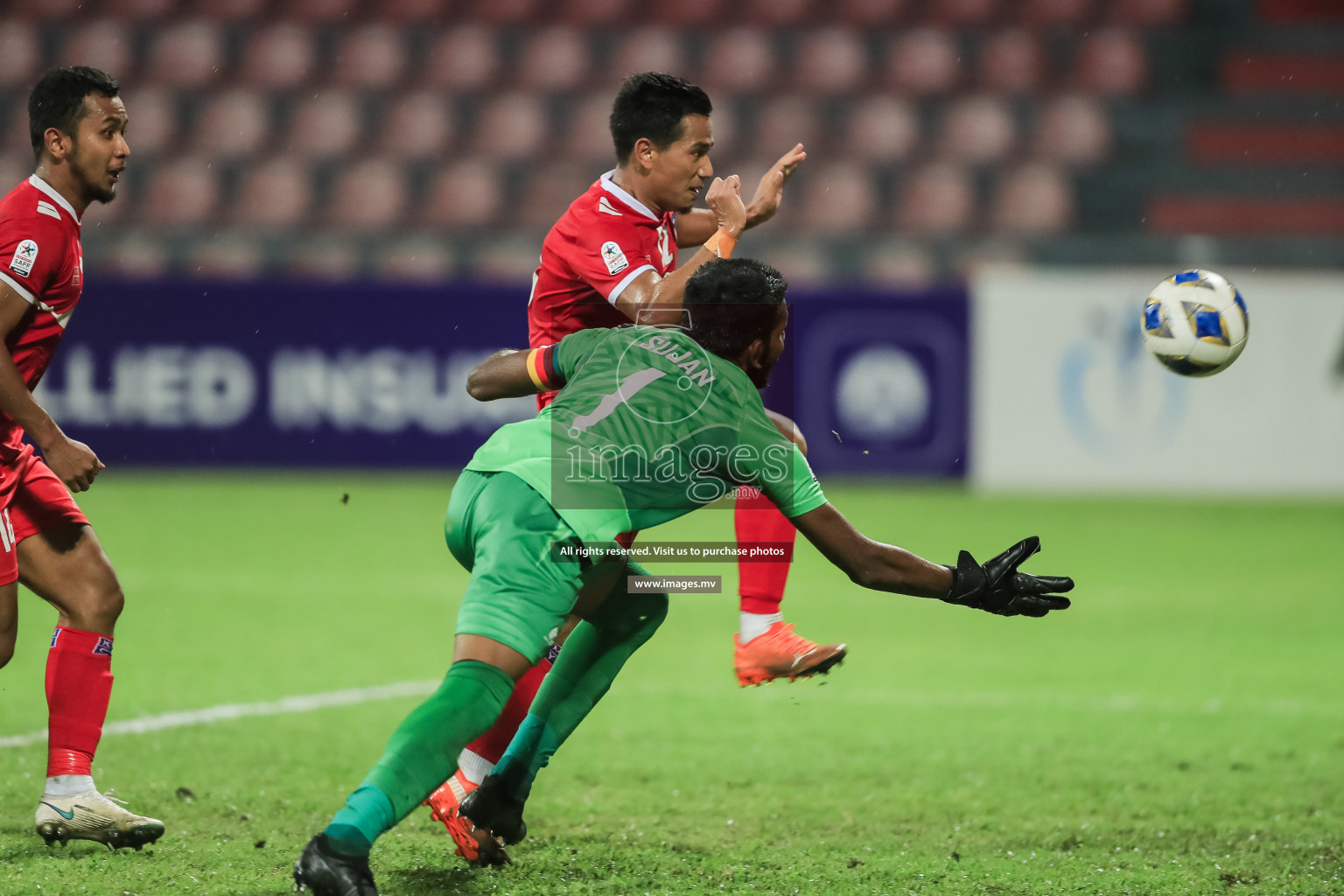 Nepal vs Sri Lanka in SAFF Championship 2021 held on 4th October 2021 in Galolhu National Stadium, Male', Maldives