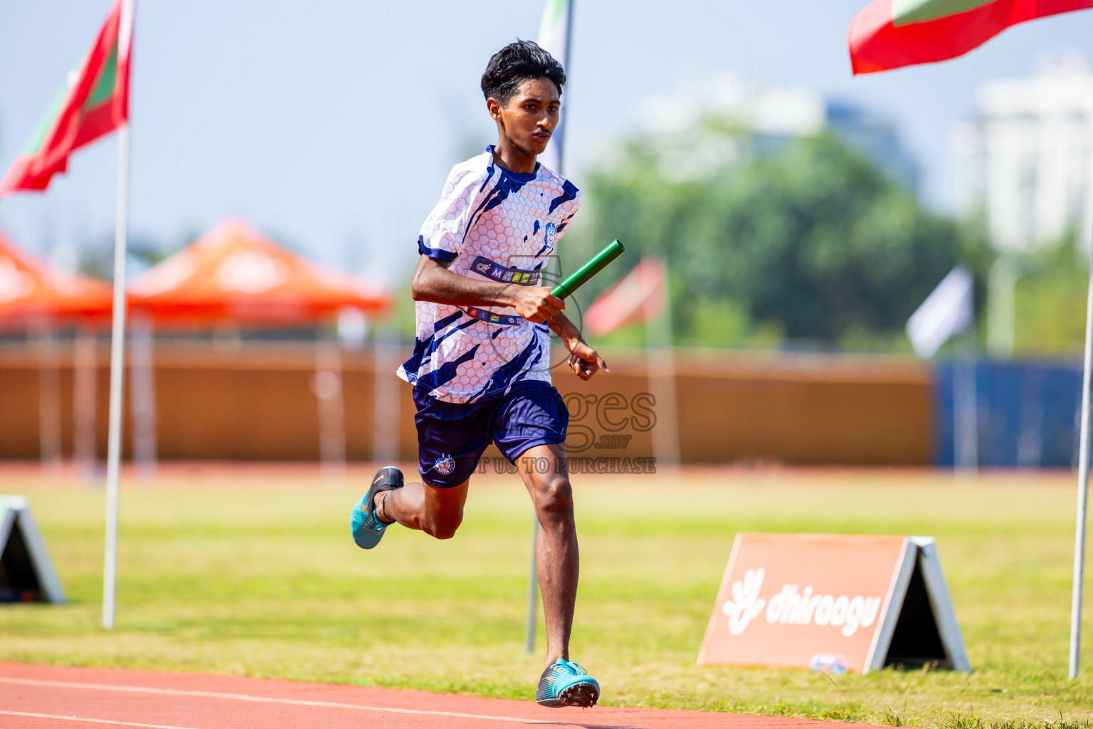 Day 6 of MWSC Interschool Athletics Championships 2024 held in Hulhumale Running Track, Hulhumale, Maldives on Thursday, 14th November 2024. Photos by: Nausham Waheed / Images.mv