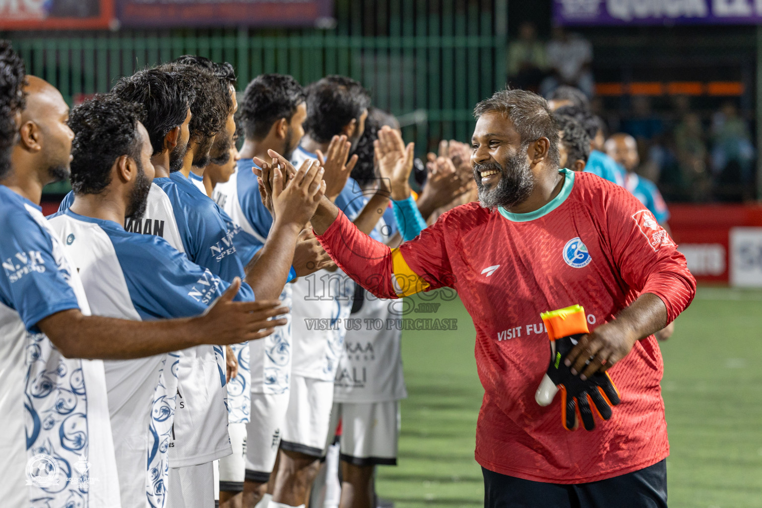 V. Fulidhoo vs V. Felidhoo in Day 12 of Golden Futsal Challenge 2025 was held on Thursday, 16th January 2025, in Hulhumale', Maldives Photos: Mohamed Mahfooz Moosa / images.mv