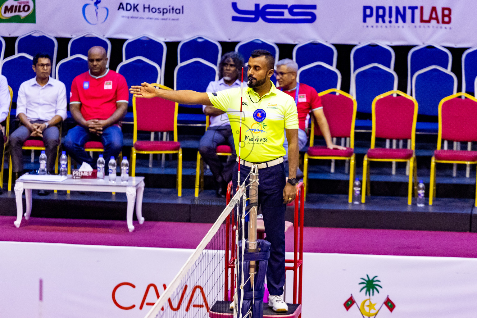 Nepal vs Maldives in Third Place Match of CAVA U20 Woman's Volleyball Championship 2024 was held in Social Center, Male', Maldives on 23rd July 2024. Photos: Nausham Waheed / images.mv