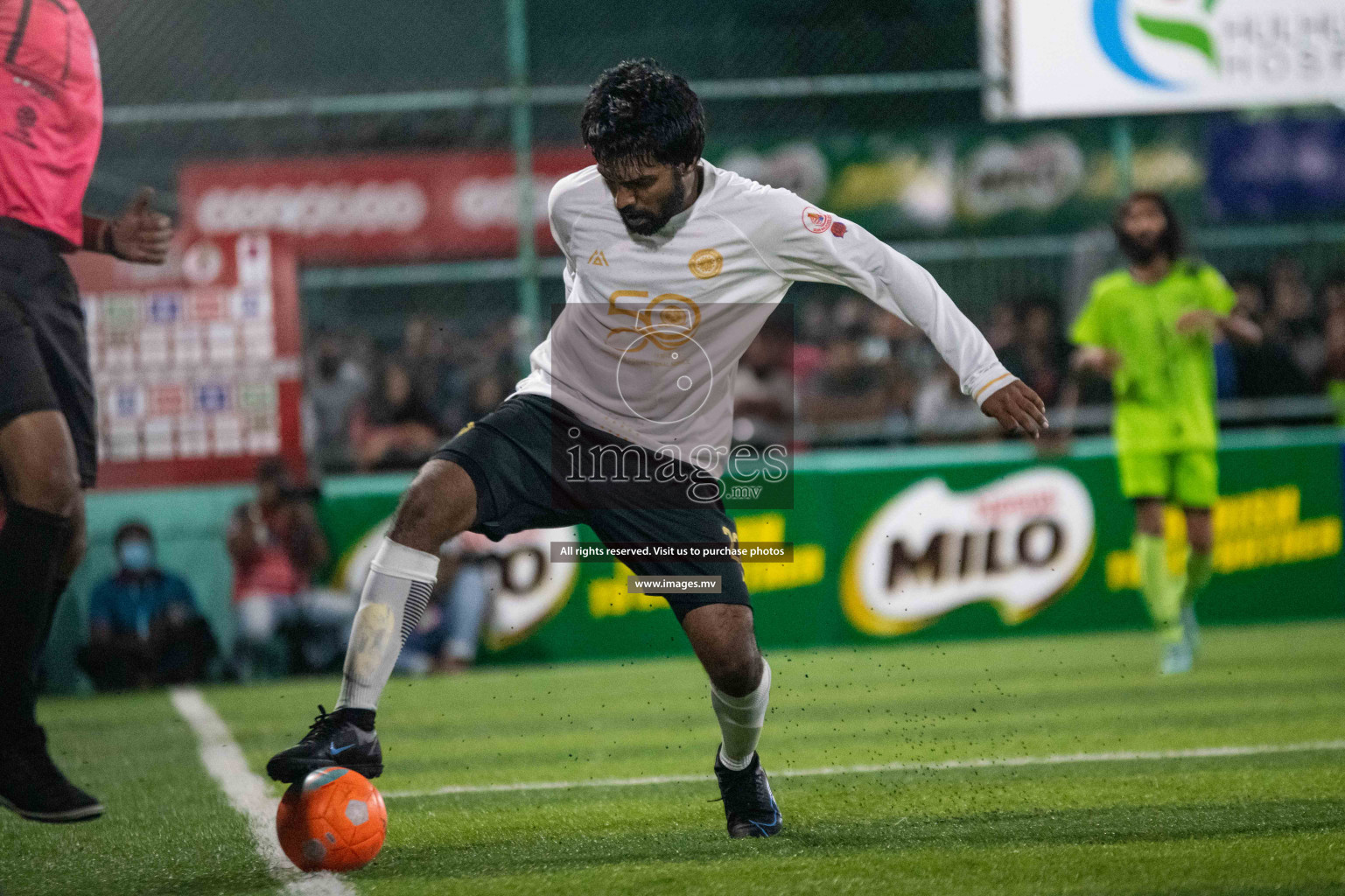 Team FSM Vs Prisons Club in the Semi Finals of Club Maldives 2021 held in Hulhumale, Maldives on 15 December 2021. Photos: Shuu Abdul Sattar / images.mv