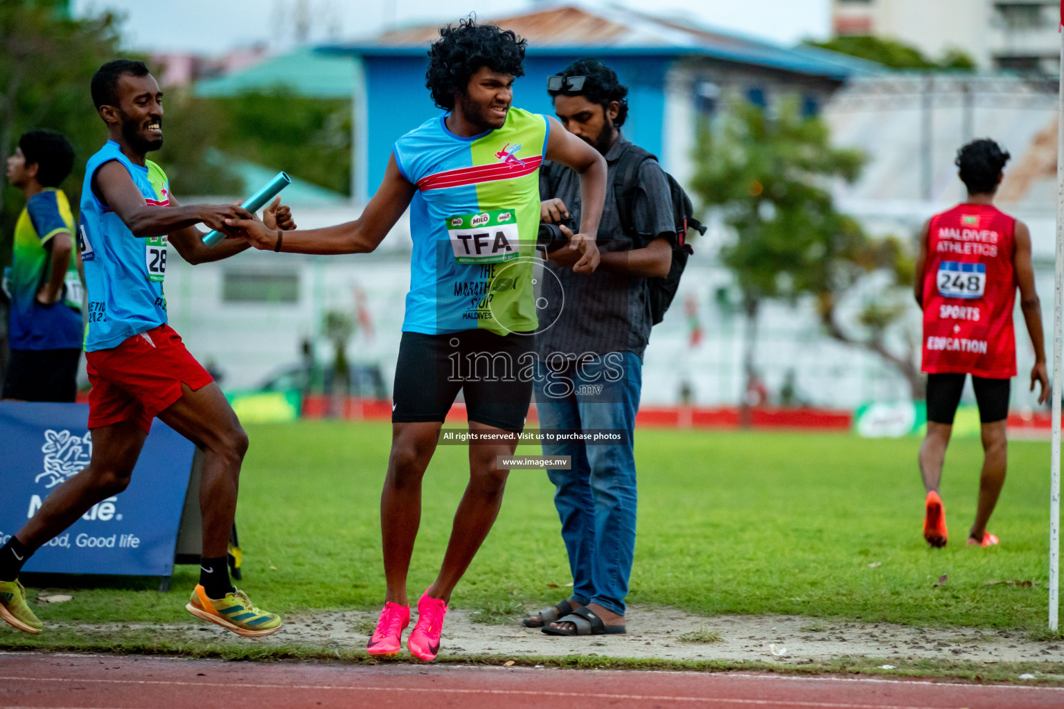 Day 2 of National Athletics Championship 2023 was held in Ekuveni Track at Male', Maldives on Friday, 24th November 2023. Photos: Hassan Simah / images.mv