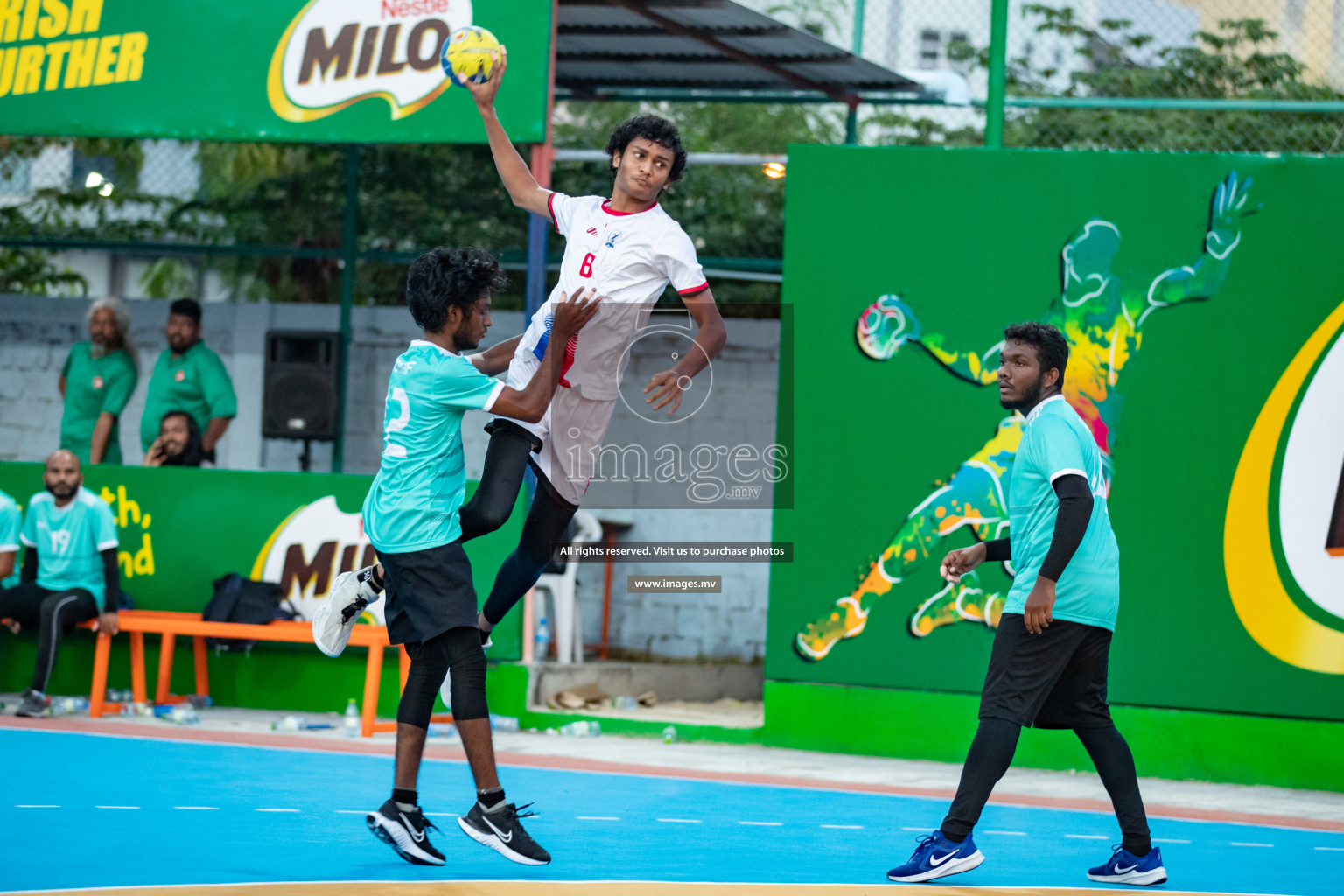 Milo 8th National Handball Tournament Day 4, 18th December 2021, at Handball Ground, Male', Maldives. Photos by Hassan Simah