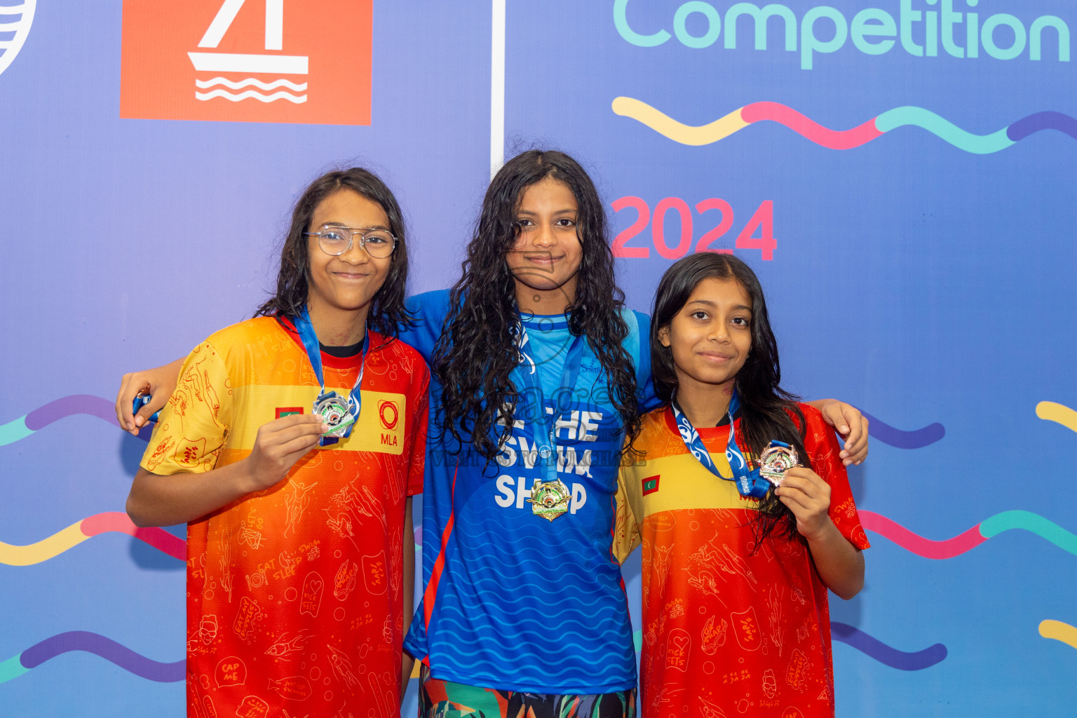 Day 6 of National Swimming Competition 2024 held in Hulhumale', Maldives on Wednesday, 18th December 2024. Photos: Mohamed Mahfooz Moosa / images.mv