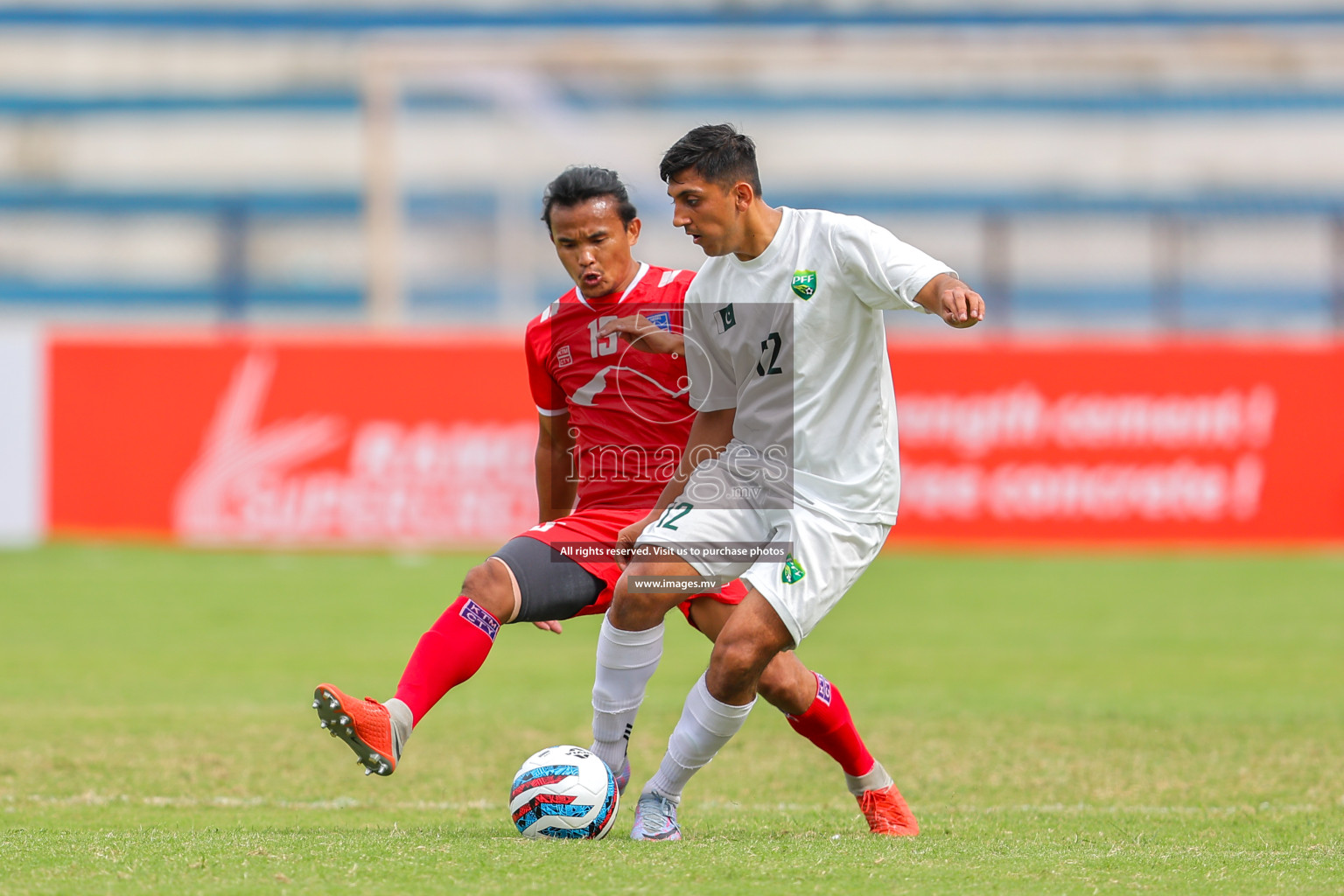 Nepal vs Pakistan in SAFF Championship 2023 held in Sree Kanteerava Stadium, Bengaluru, India, on Tuesday, 27th June 2023. Photos: Nausham Waheed, Hassan Simah / images.mv