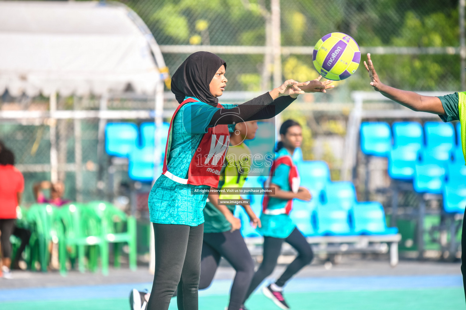 Day 11 of Junior Netball Championship 2022 held in Male', Maldives. Photos by Nausham Waheed