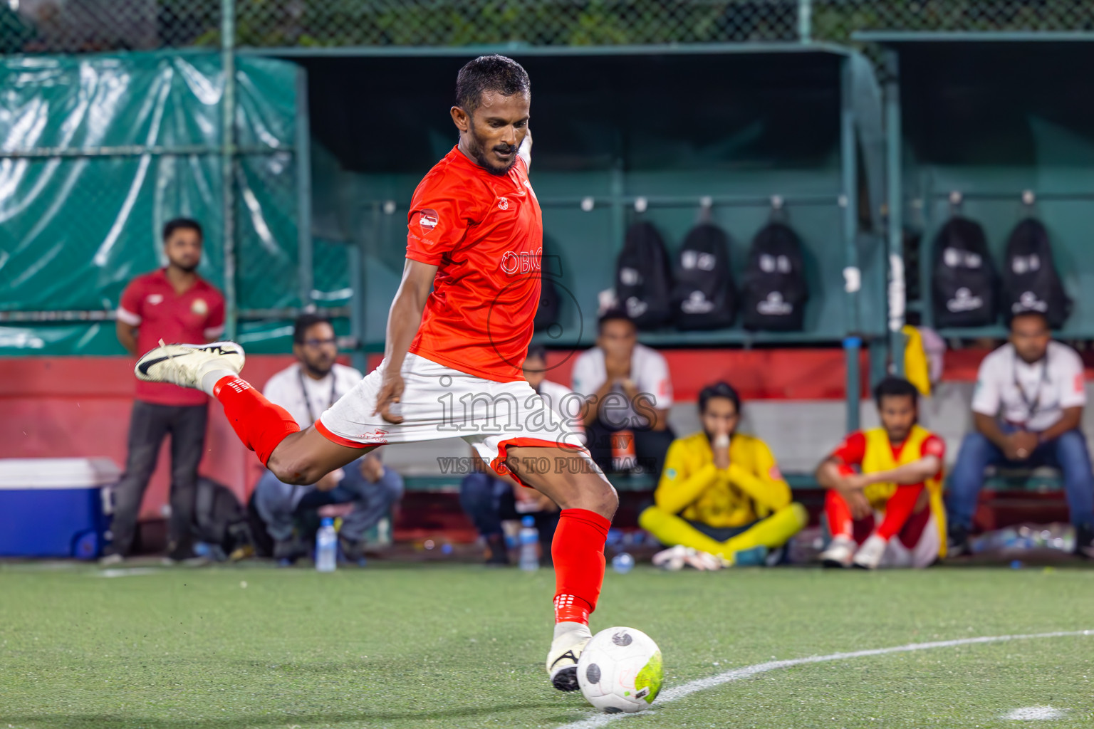 K Gaafaru vs B Eydhafushi in Semi Finals of Golden Futsal Challenge 2024 which was held on Friday, 1st March 2024, in Hulhumale', Maldives.
Photos: Ismail Thoriq / images.mv