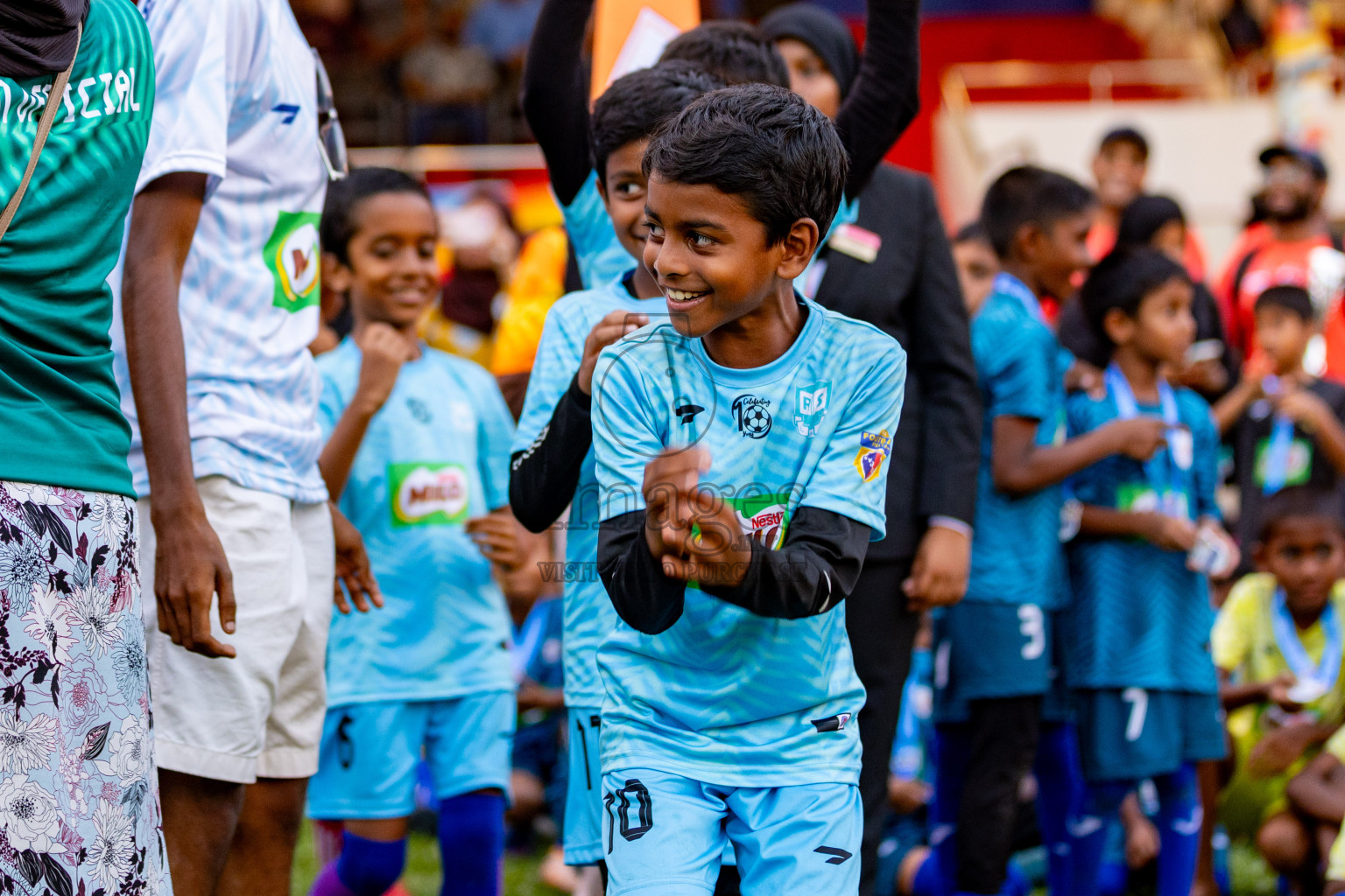 Day 2 of MILO Kids Football Fiesta was held at National Stadium in Male', Maldives on Saturday, 24th February 2024.