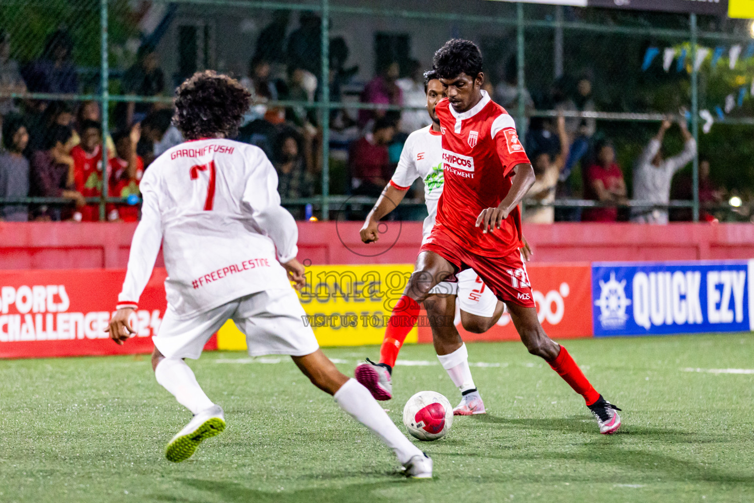 Th. Vilufushi  VS  Th. Gaadhiffushi in Day 20 of Golden Futsal Challenge 2024 was held on Saturday , 3rd February 2024 in Hulhumale', Maldives Photos: Nausham Waheed / images.mv