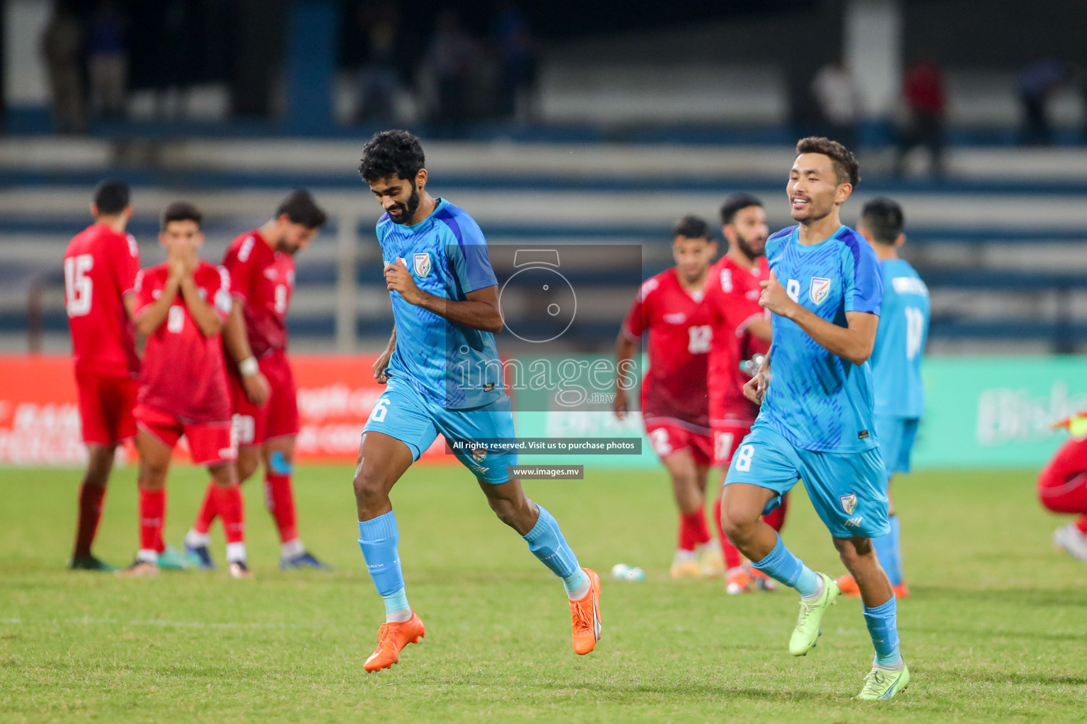 Lebanon vs India in the Semi-final of SAFF Championship 2023 held in Sree Kanteerava Stadium, Bengaluru, India, on Saturday, 1st July 2023. Photos: Hassan Simah / images.mv