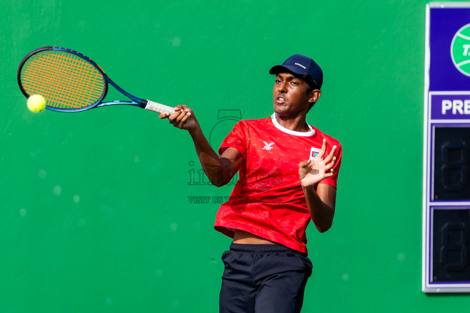 Day 8 of ATF Maldives Junior Open Tennis was held in Male' Tennis Court, Male', Maldives on Thursday, 19th December 2024. Photos: Nausham Waheed/ images.mv