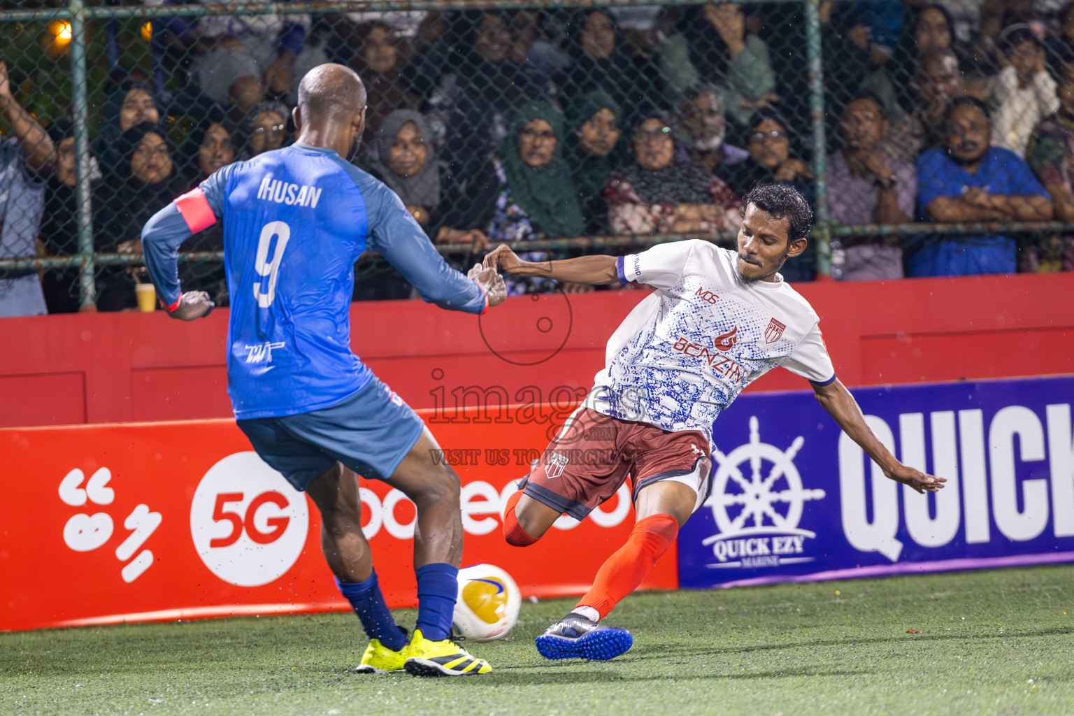 Th Dhiyamigili vs Th Vilufushi  in Day 6 of Golden Futsal Challenge 2025 on Friday, 6th January 2025, in Hulhumale', Maldives
Photos: Ismail Thoriq / images.mv