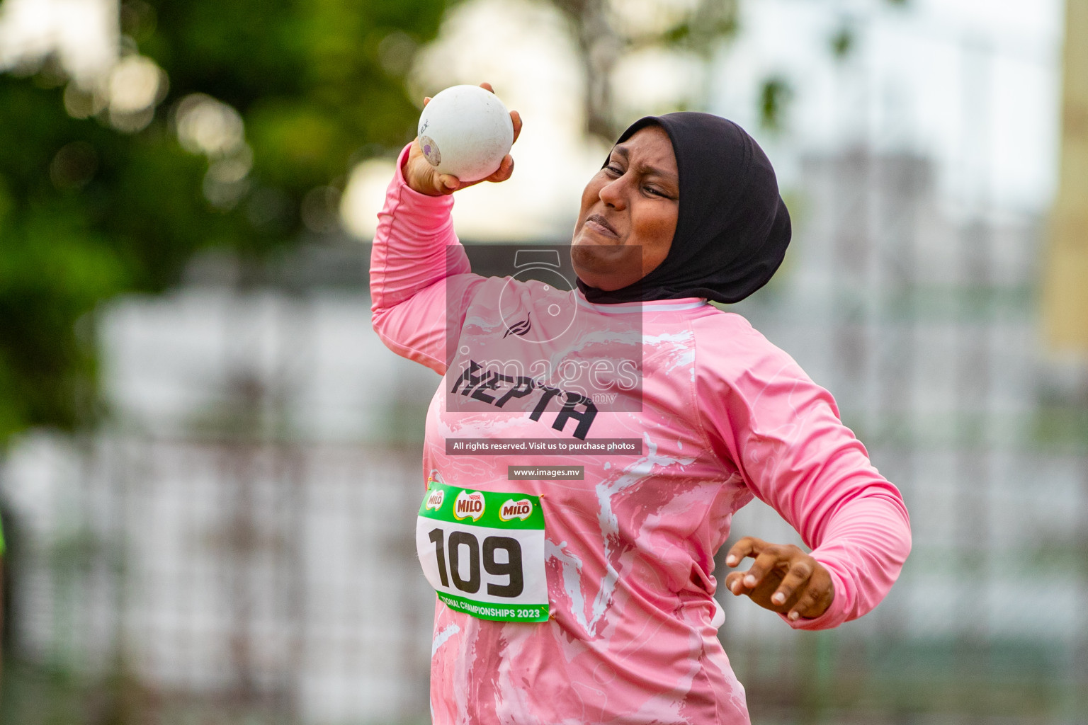 Day 2 of National Athletics Championship 2023 was held in Ekuveni Track at Male', Maldives on Friday, 24th November 2023. Photos: Hassan Simah / images.mv