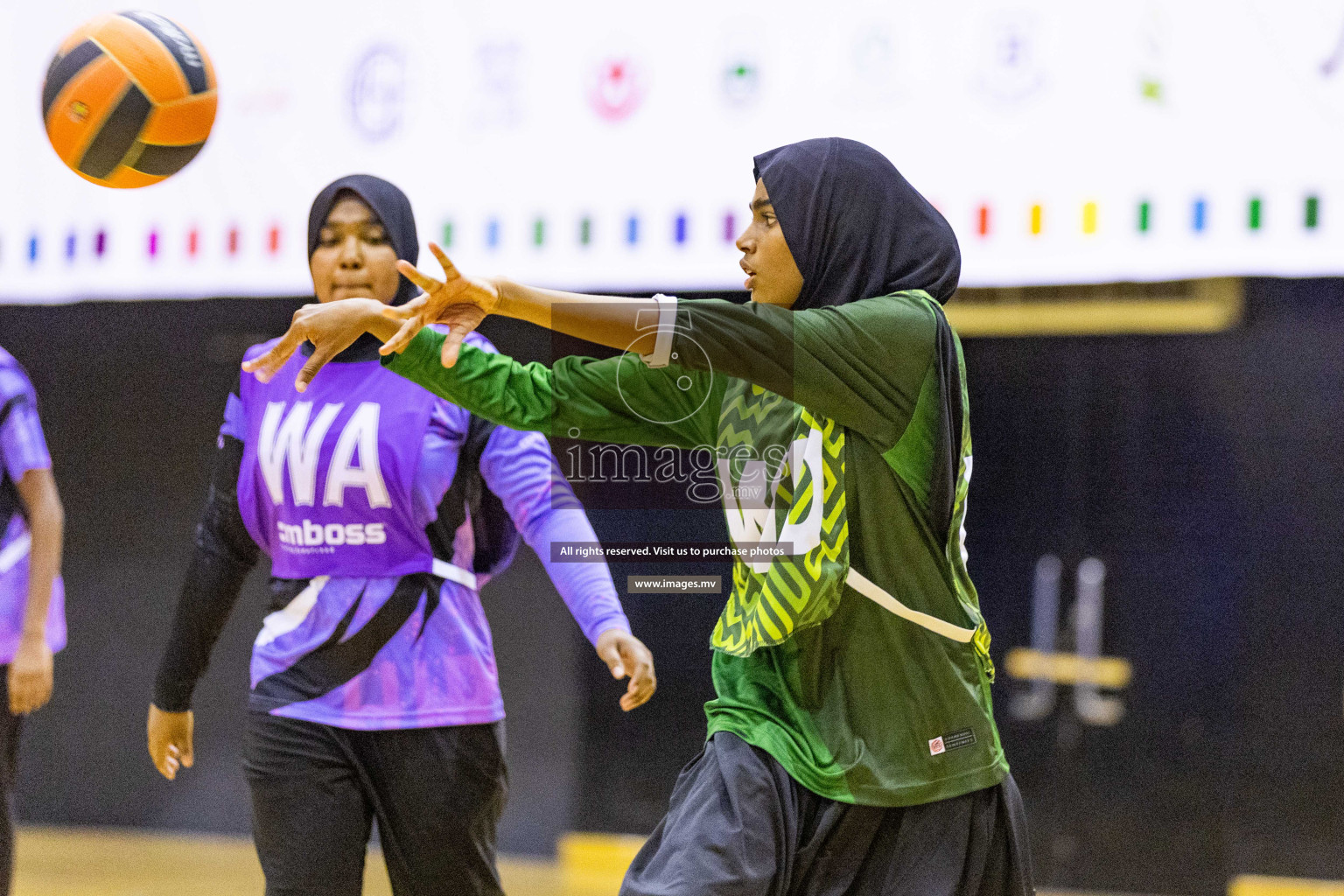 Day4 of 24th Interschool Netball Tournament 2023 was held in Social Center, Male', Maldives on 30th October 2023. Photos: Nausham Waheed / images.mv