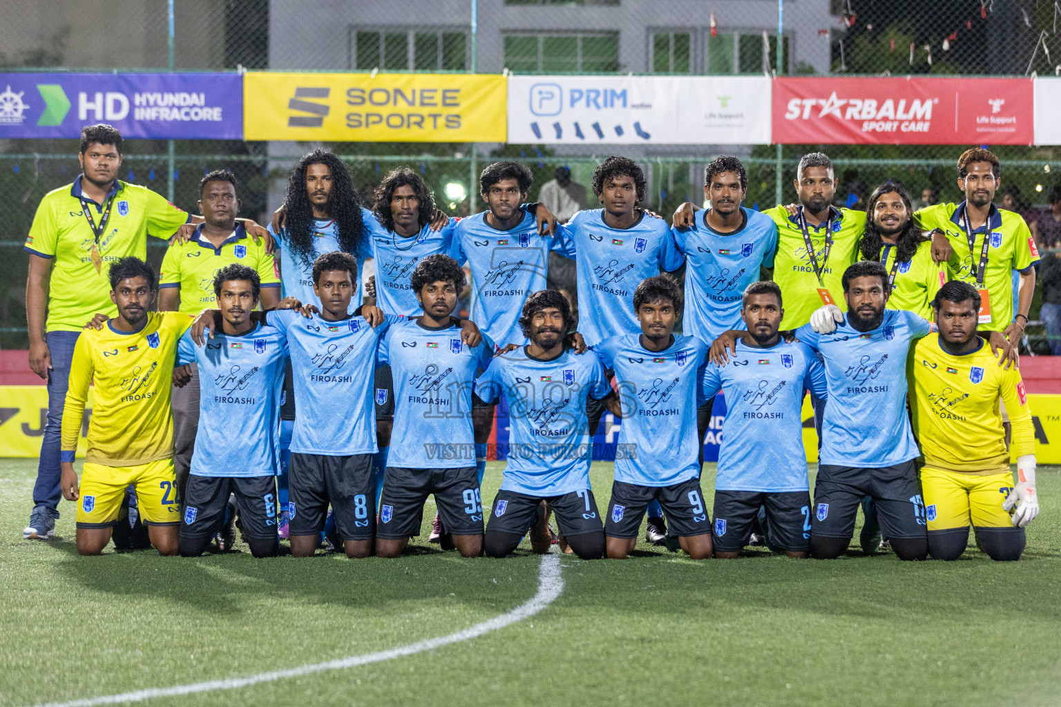 Dh Kudahuvadhoo VS Dh Meedhoo in Day 13 of Golden Futsal Challenge 2024 was held on Saturday, 27th January 2024, in Hulhumale', Maldives Photos: Nausham Waheed / images.mv