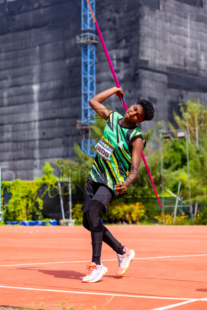 Day 5 of MWSC Interschool Athletics Championships 2024 held in Hulhumale Running Track, Hulhumale, Maldives on Wednesday, 13th November 2024. Photos by: Nausham Waheed / Images.mv