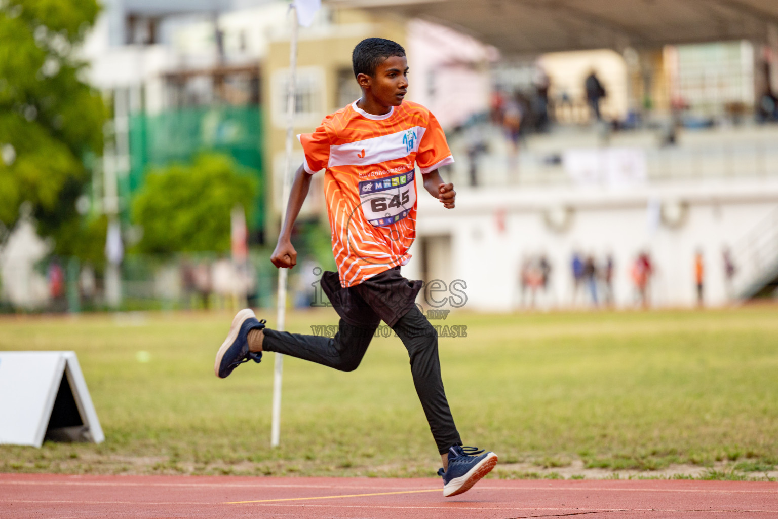 Day 2 of MWSC Interschool Athletics Championships 2024 held in Hulhumale Running Track, Hulhumale, Maldives on Sunday, 10th November 2024. 
Photos by: Hassan Simah / Images.mv