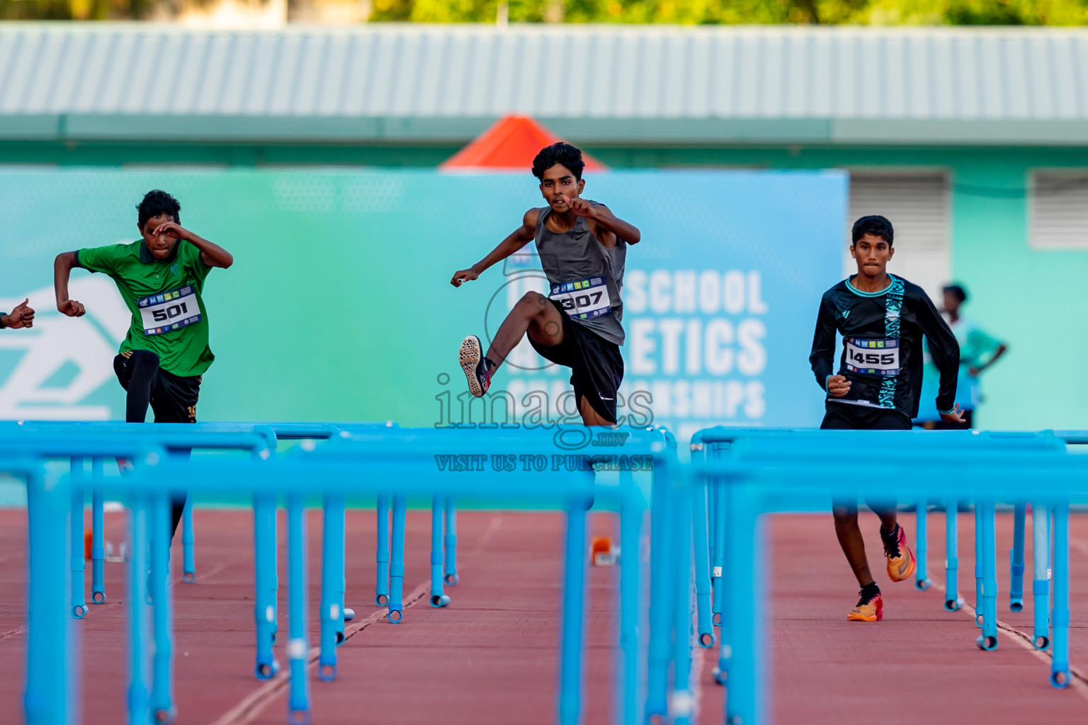 Day 4 of MWSC Interschool Athletics Championships 2024 held in Hulhumale Running Track, Hulhumale, Maldives on Tuesday, 12th November 2024. Photos by: Nausham Waheed / Images.mv