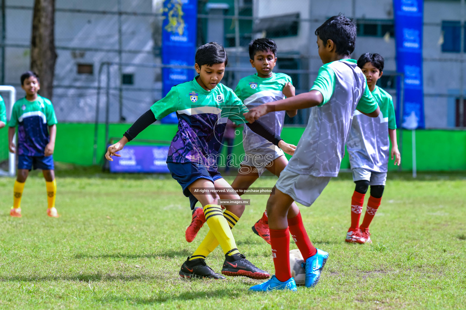 Day 1 of Milo Kids Football Fiesta 2022 was held in Male', Maldives on 19th October 2022. Photos: Nausham Waheed/ images.mv