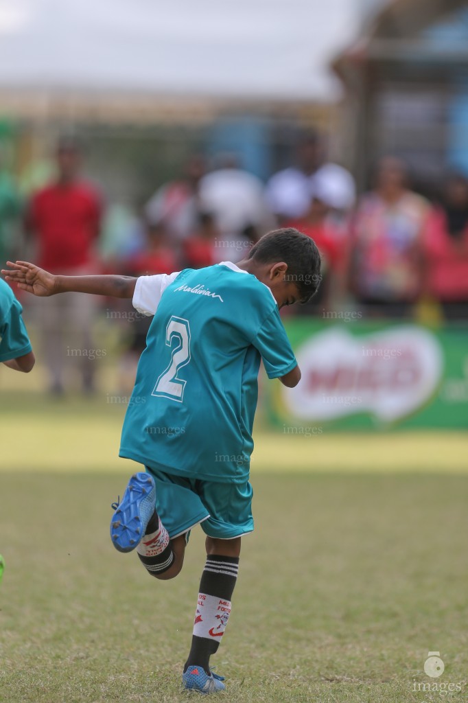 Day 3 of Milo Kids Football Fiesta in Male', Maldives, Friday, February 17, 2017.(Images.mv Photo/ Hussain Sinan).