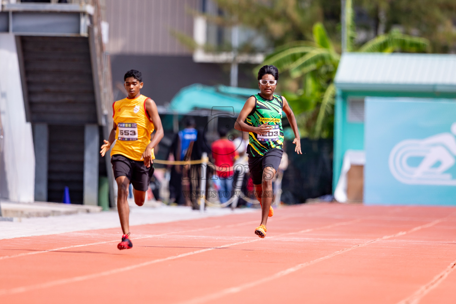 Day 3 of MWSC Interschool Athletics Championships 2024 held in Hulhumale Running Track, Hulhumale, Maldives on Monday, 11th November 2024. 
Photos by: Hassan Simah / Images.mv