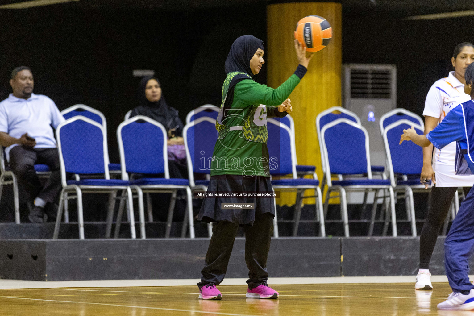 Day7 of 24th Interschool Netball Tournament 2023 was held in Social Center, Male', Maldives on 2nd November 2023. Photos: Nausham Waheed / images.mv