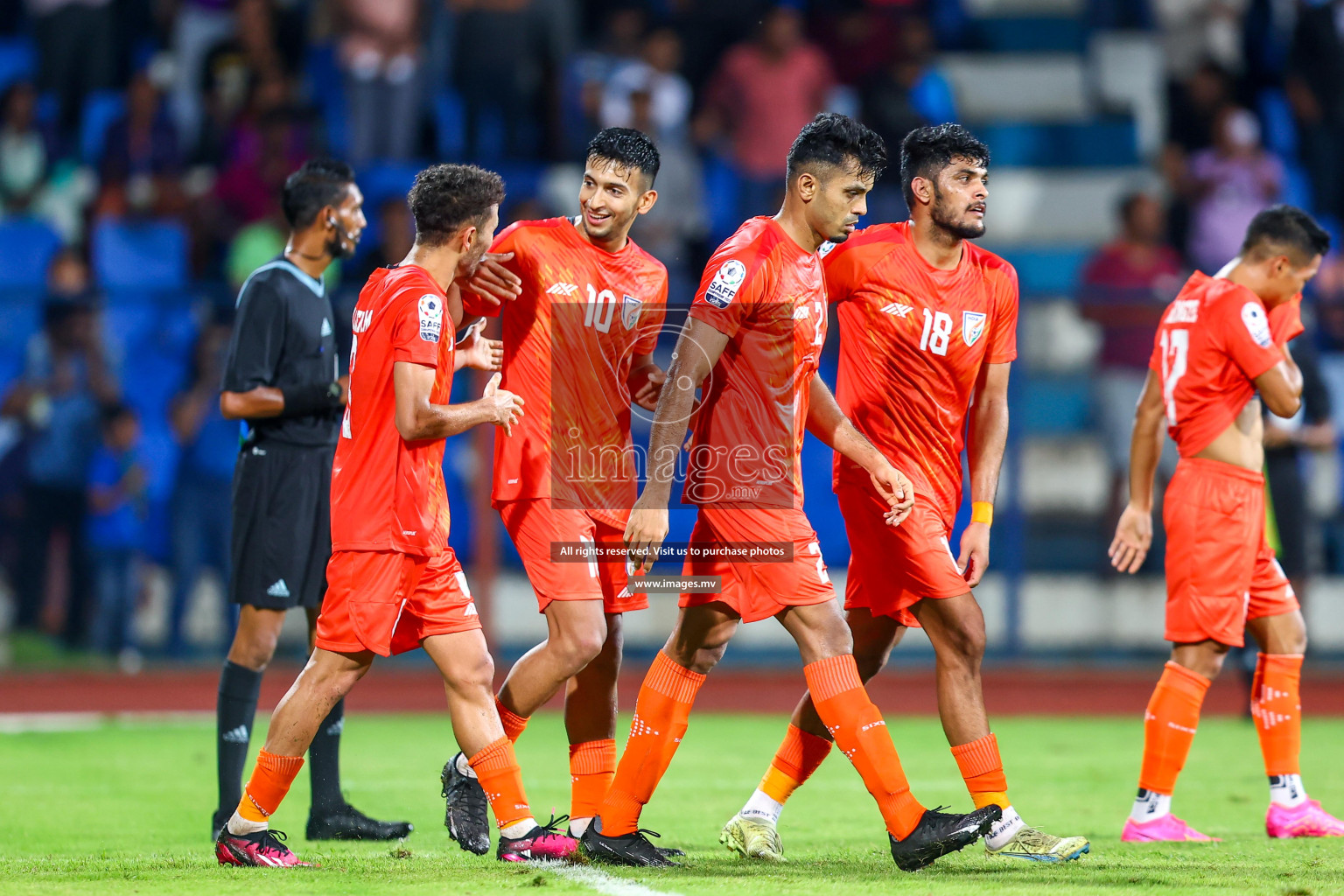 Nepal vs India in SAFF Championship 2023 held in Sree Kanteerava Stadium, Bengaluru, India, on Saturday, 24th June 2023. Photos: Hassan Simah / images.mv