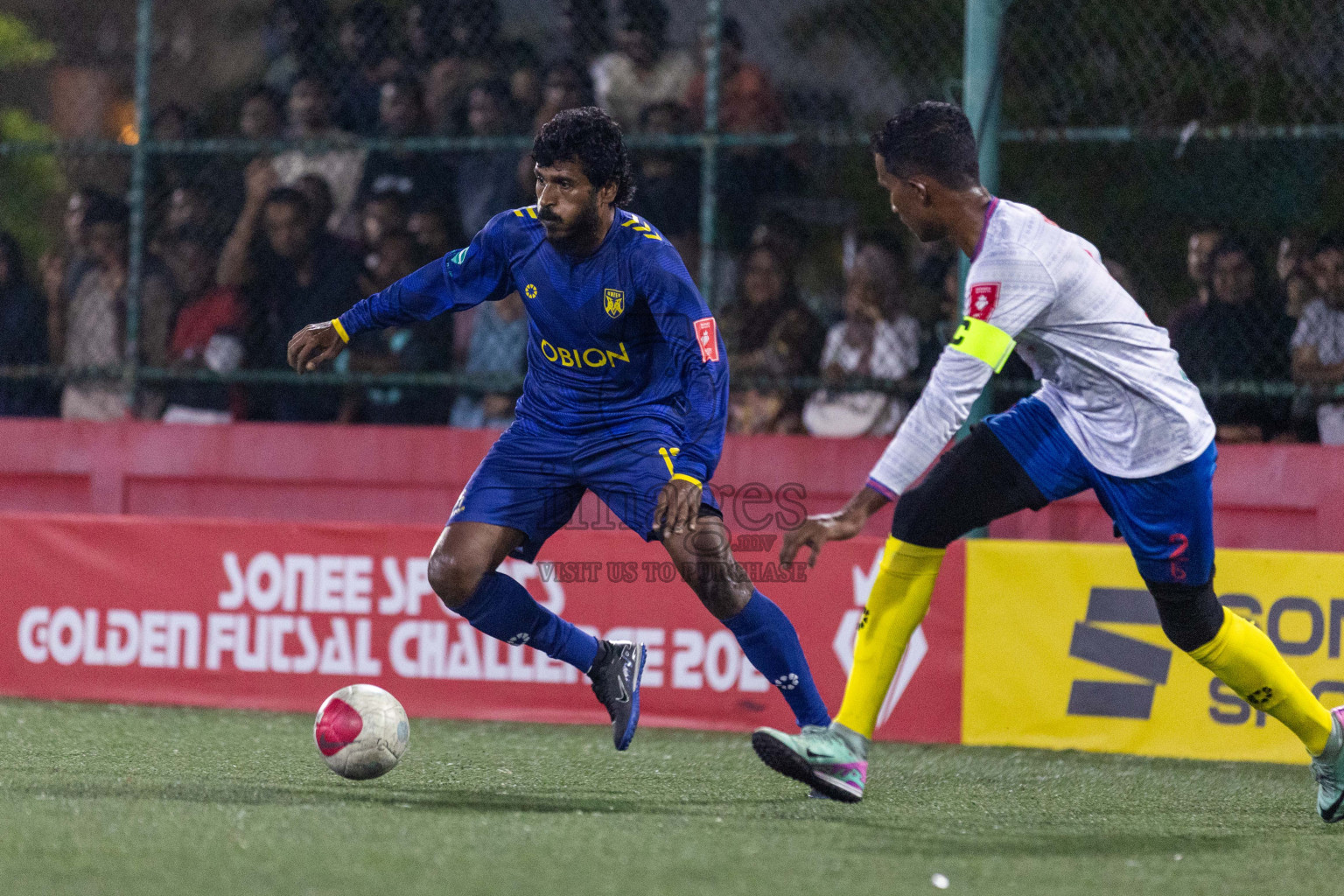 B Eydhafushi vs B Kendhoo in Day 18 of Golden Futsal Challenge 2024 was held on Thursday, 1st February 2024, in Hulhumale', Maldives Photos: Nausham Waheed, / images.mv