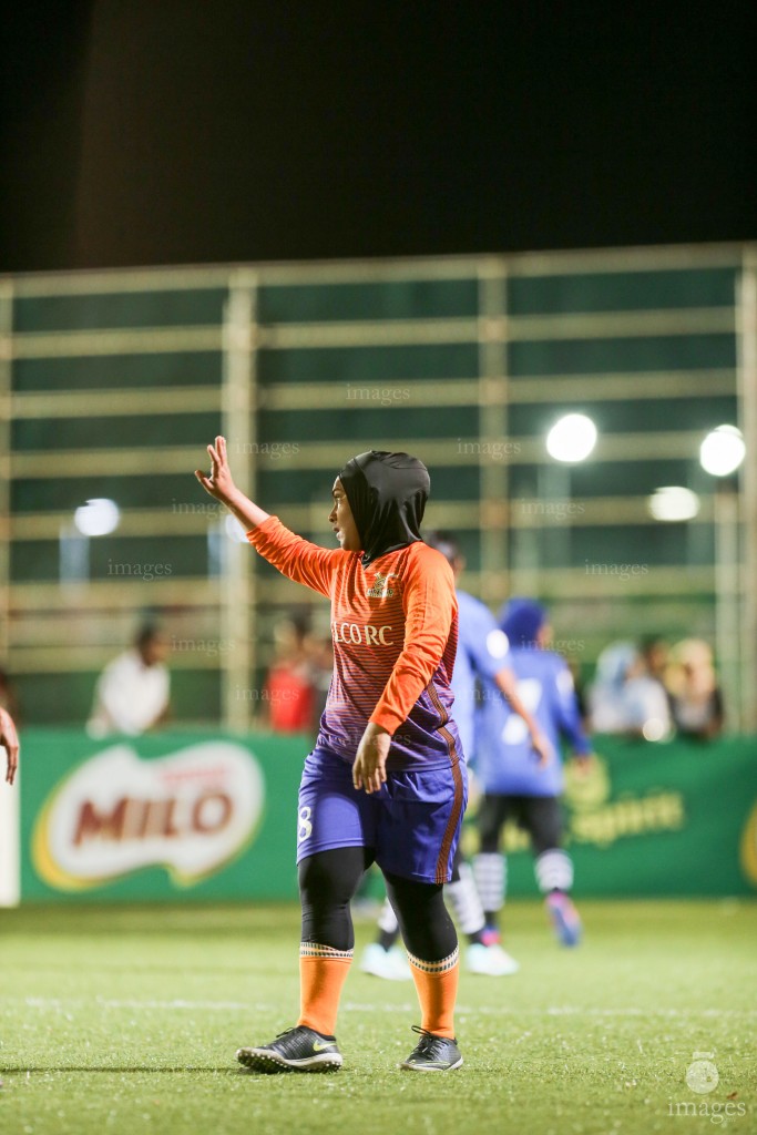 STELCO vs MPL in Milo Women's Futsal Challenge in Male', Maldives, Thursday, July 13, 2017. (Images.mv Photo/ Hussain Sinan). 
