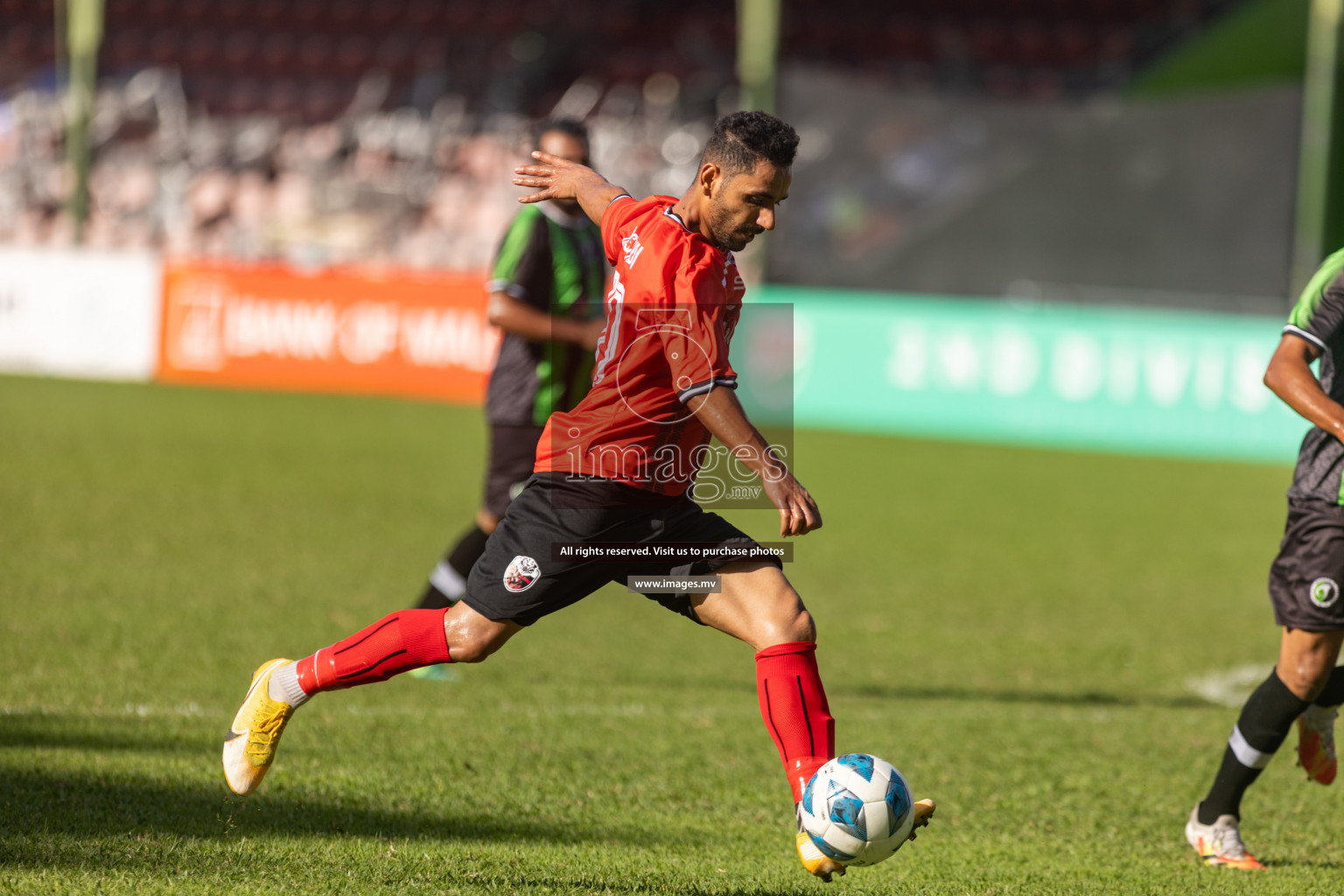 Biss Buru Sports vs JJ Sports Club  in 2nd Division 2022 on 14th July 2022, held in National Football Stadium, Male', Maldives Photos: Hassan Simah / Images.mv