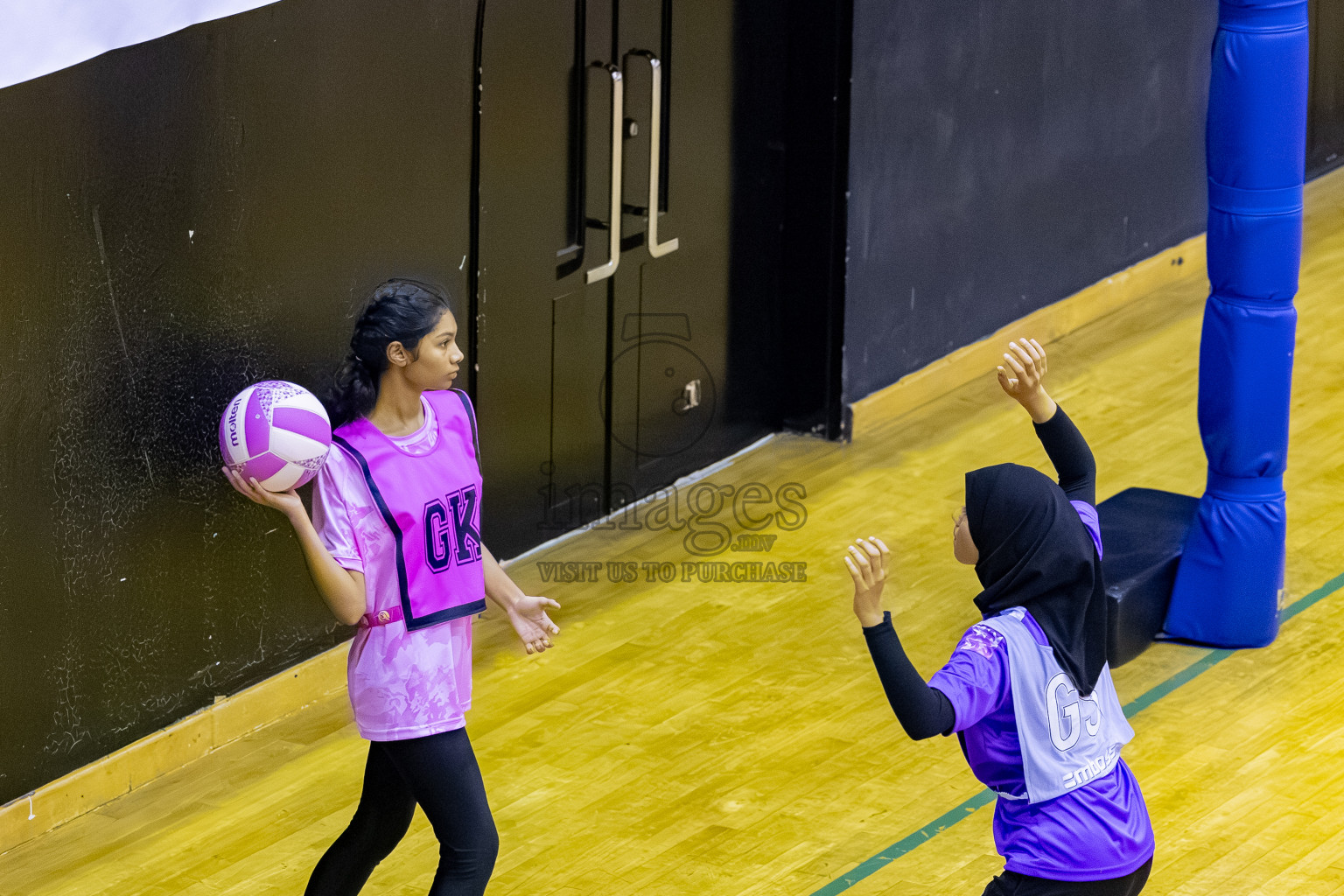 Invicto SC vs Xenith SC A in Day 3 of 24th Milo Netball Association Championship held in Social Center at Male', Maldives on Wednesday, 3rd September 2025. Photos: Mohamed MahfoozMoosa / images.mv
